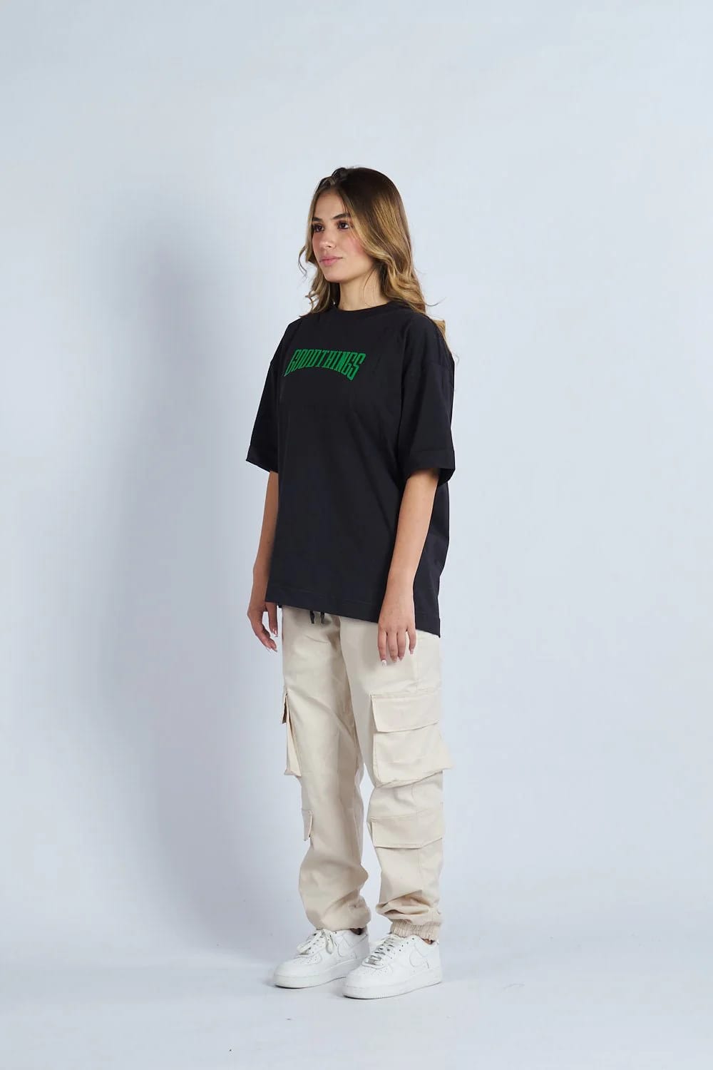 Camiseta oversize estampado Good Things Negro | DROP 03 | - imagen 2