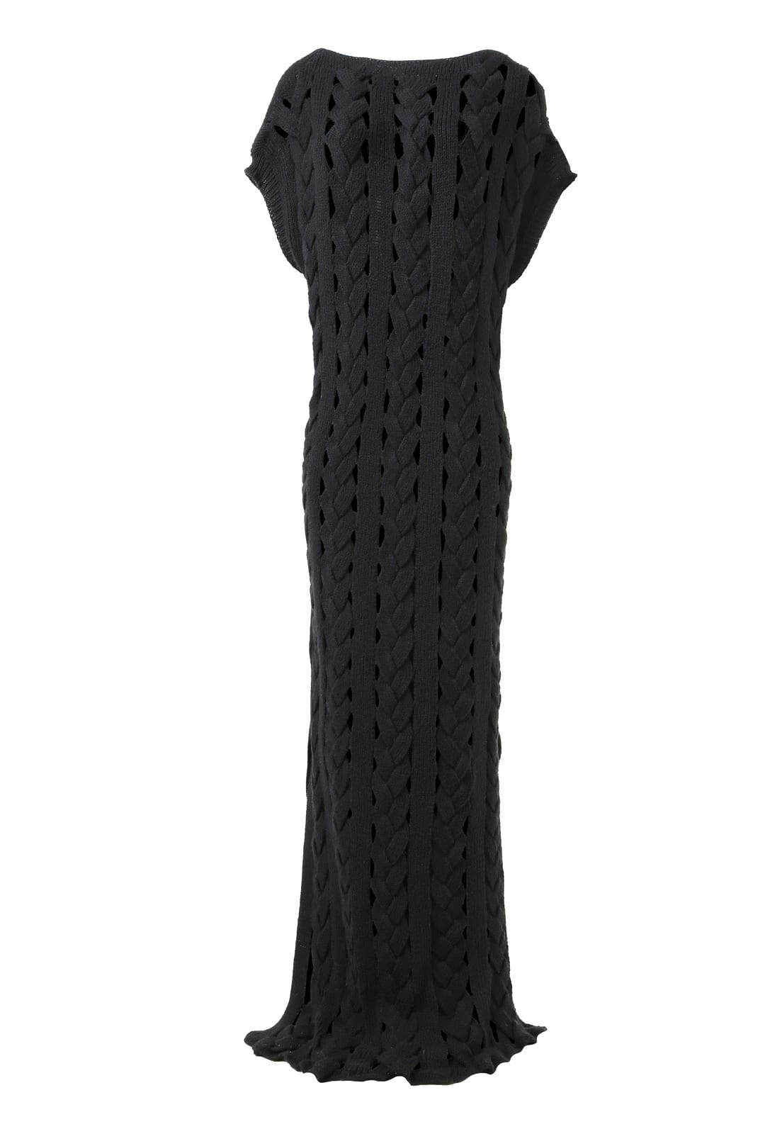 FLAT BRAIDED KNITTED DRESS - imagen 1