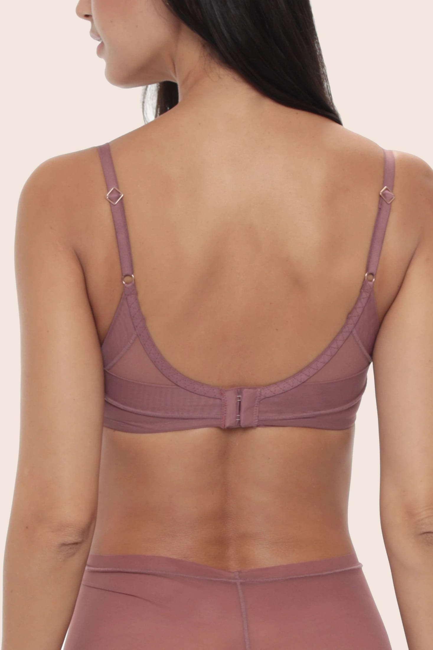 BRASIER CON COPA Y ARO INVISIBLE ULTRA COMODO ALMA LIMPIA MARRON - imagen 3