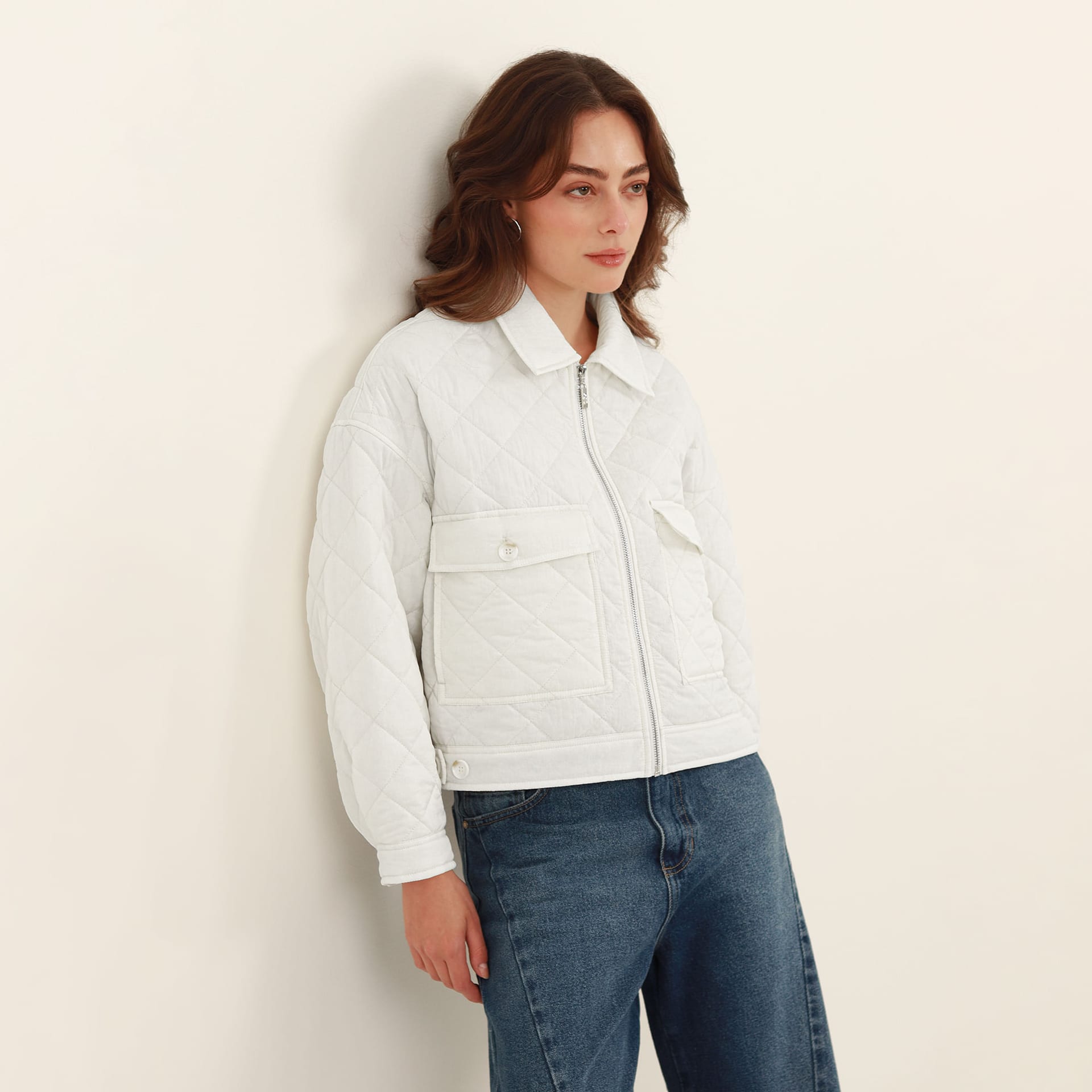 Chaqueta acolchada crop - imagen 12