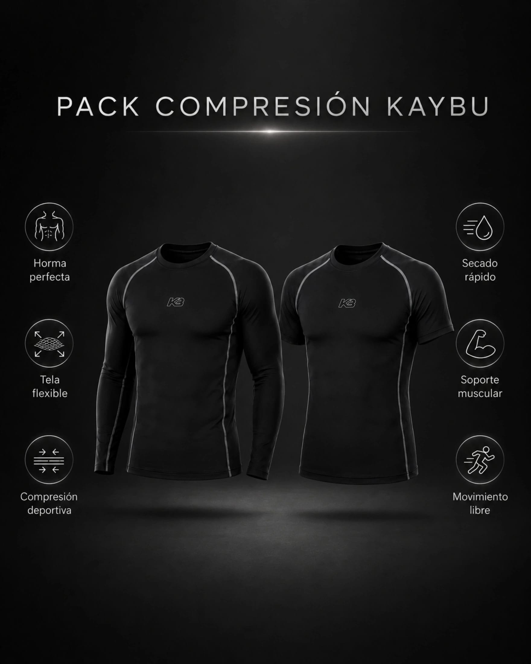 Pack Compresion X2 Ref 383 y 381 | KBMEN RF.416 - imagen 5