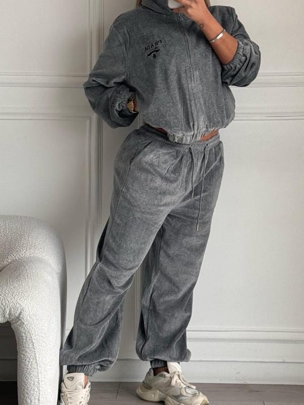 CONJUNTO PRADA GRIS TELA TOALLA - imagen 2