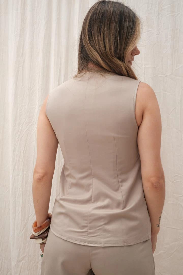 Blusa Cleotilde Taupe - imagen 4