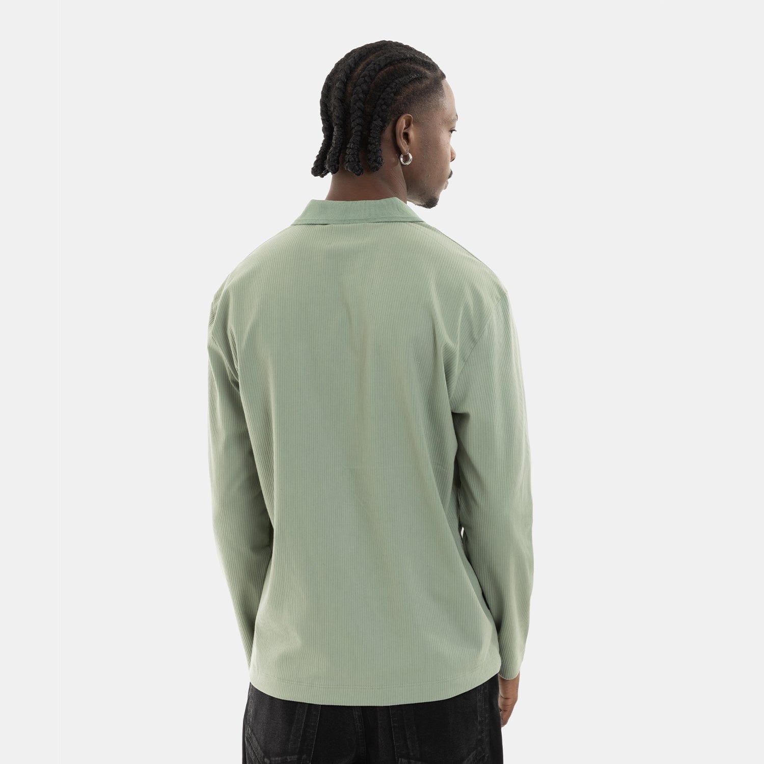 Zip Polo Sweatshirt Green - imagen 7