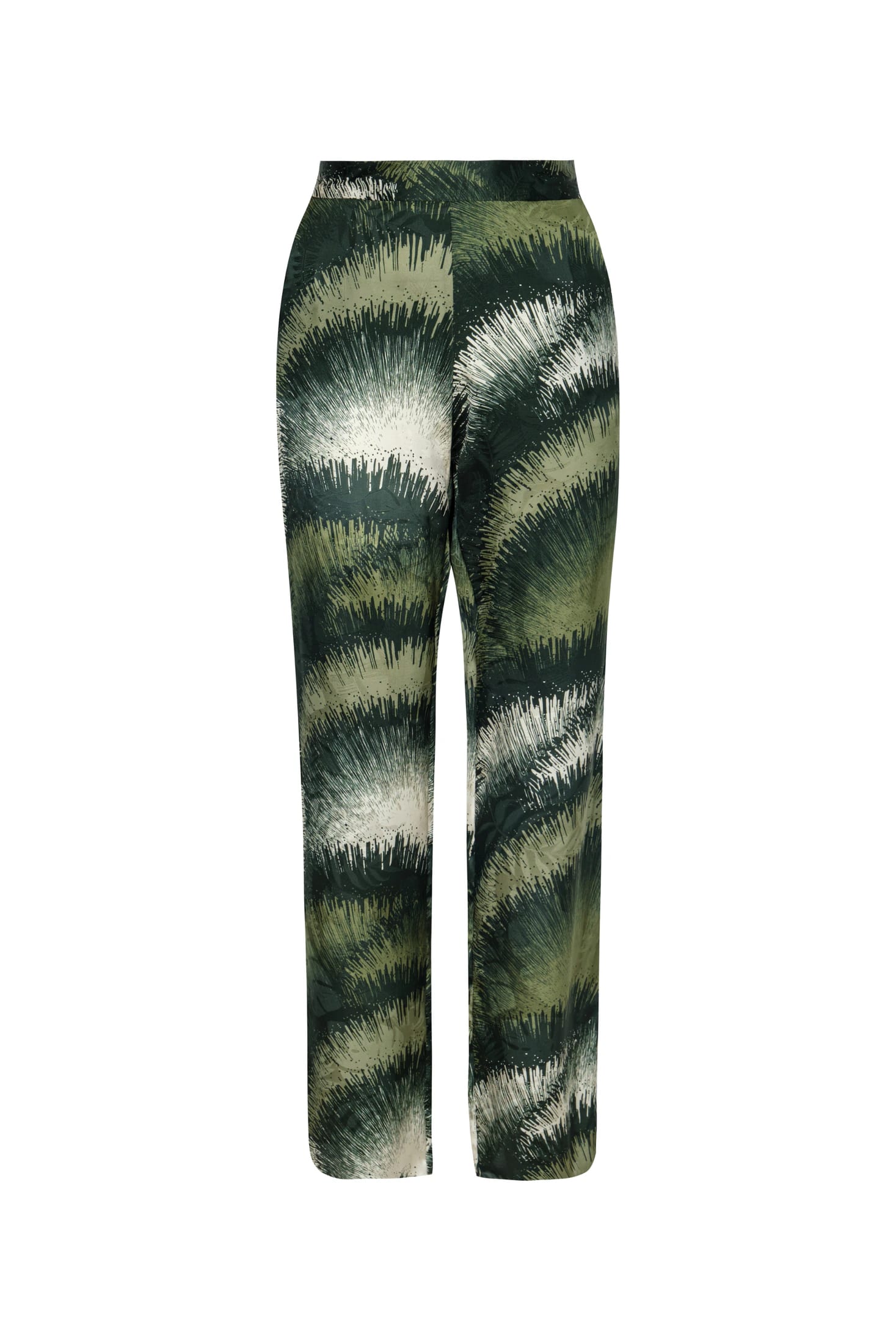 Santo Tomás Silk Jacquard Pants / Green Brushed - imagen 1