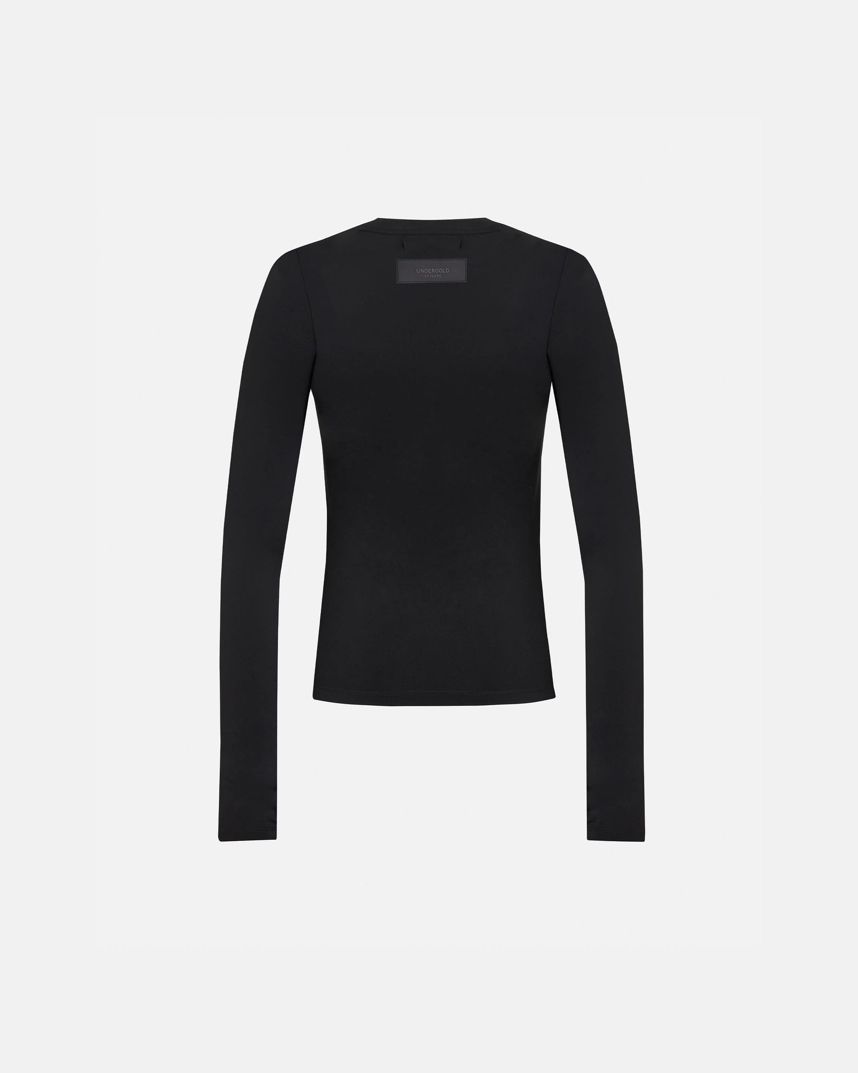W Basics Undergold Studio Ultra Slim Long Sleeve Tee Black - imagen 3