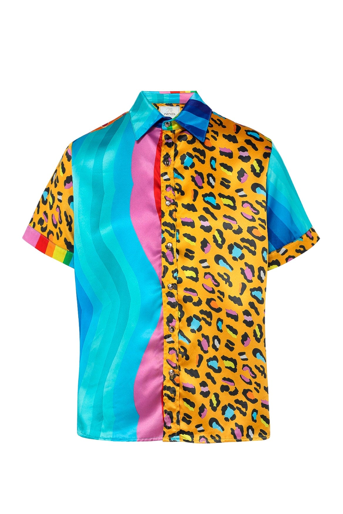 Camisa Manga Corta Unisex / Ilustración Jungla Arcoíris - imagen 1