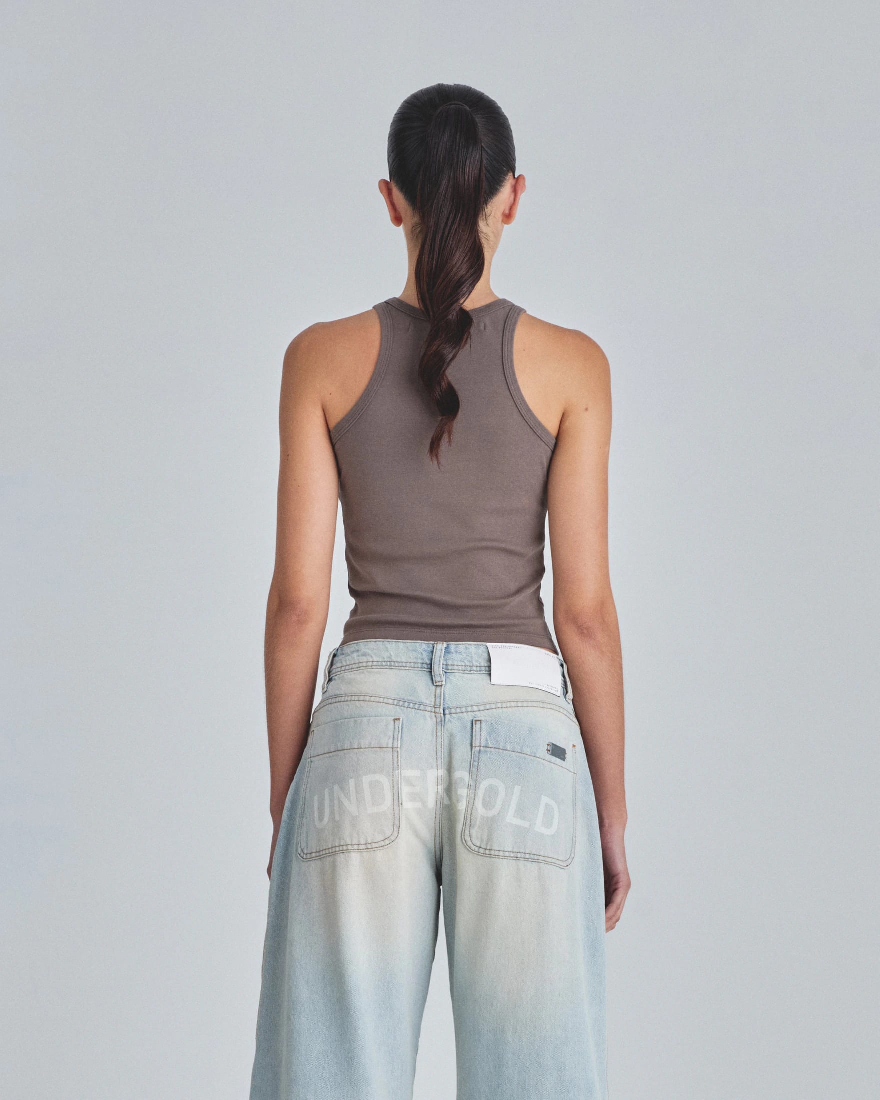 Line Basic Halter Tank Top Brown - imagen 7
