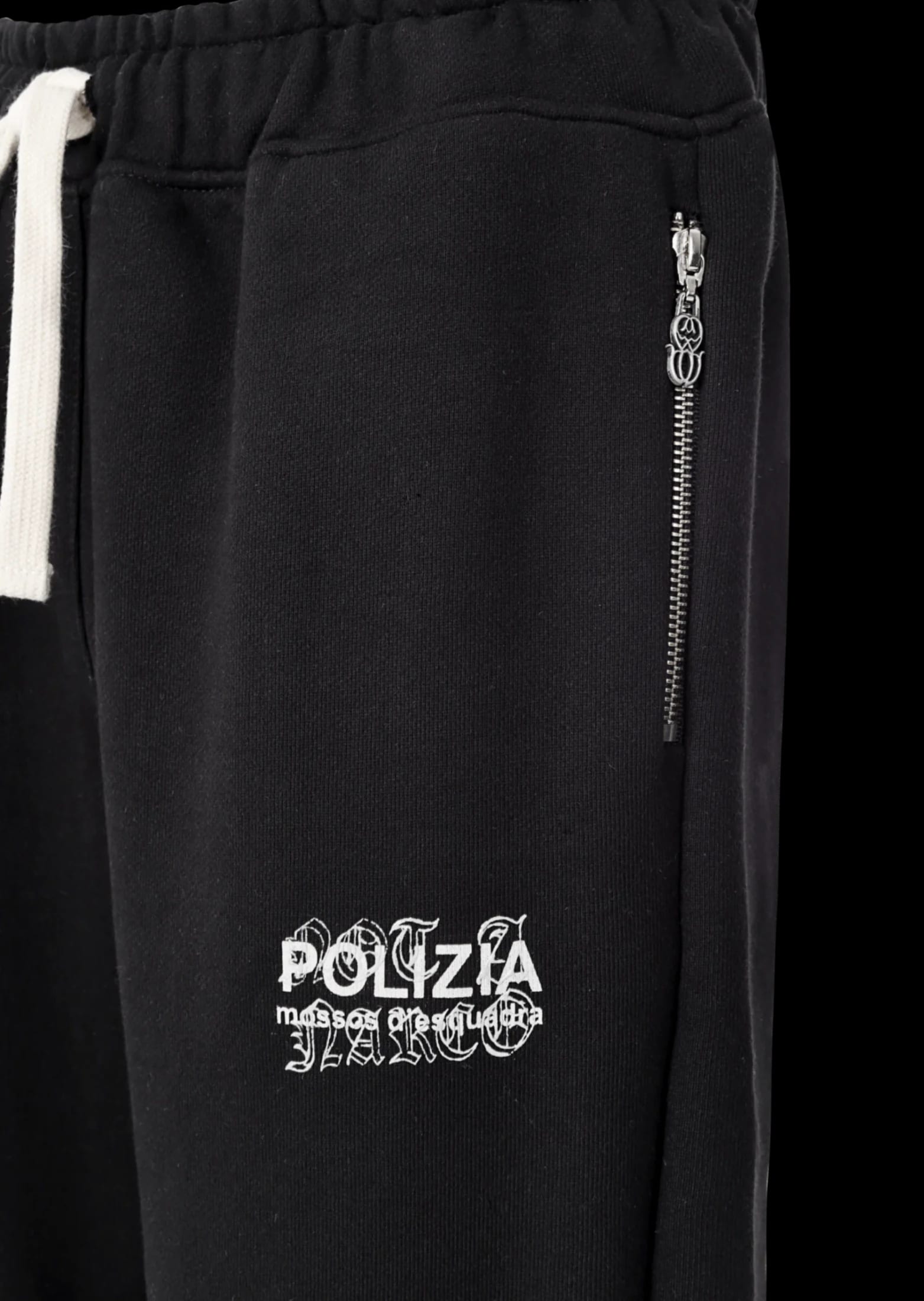 POLIZIA BLACK FLARED SWEATPANTS - imagen 9