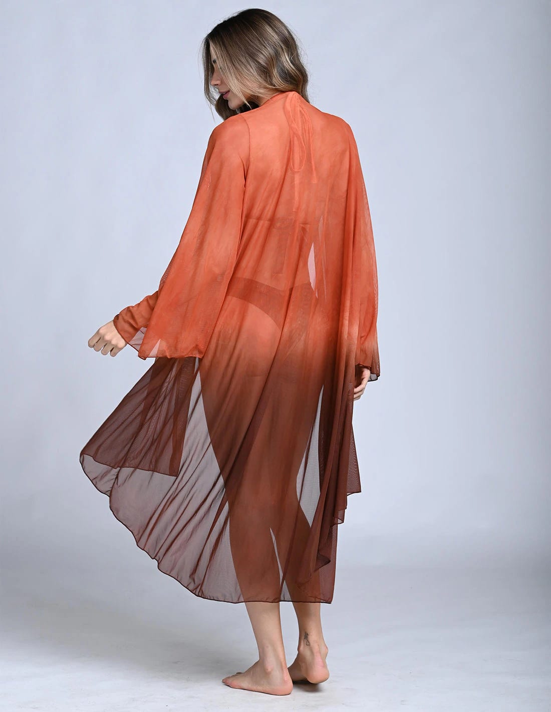 Kimono Hoor Ochre + Brown - imagen 2