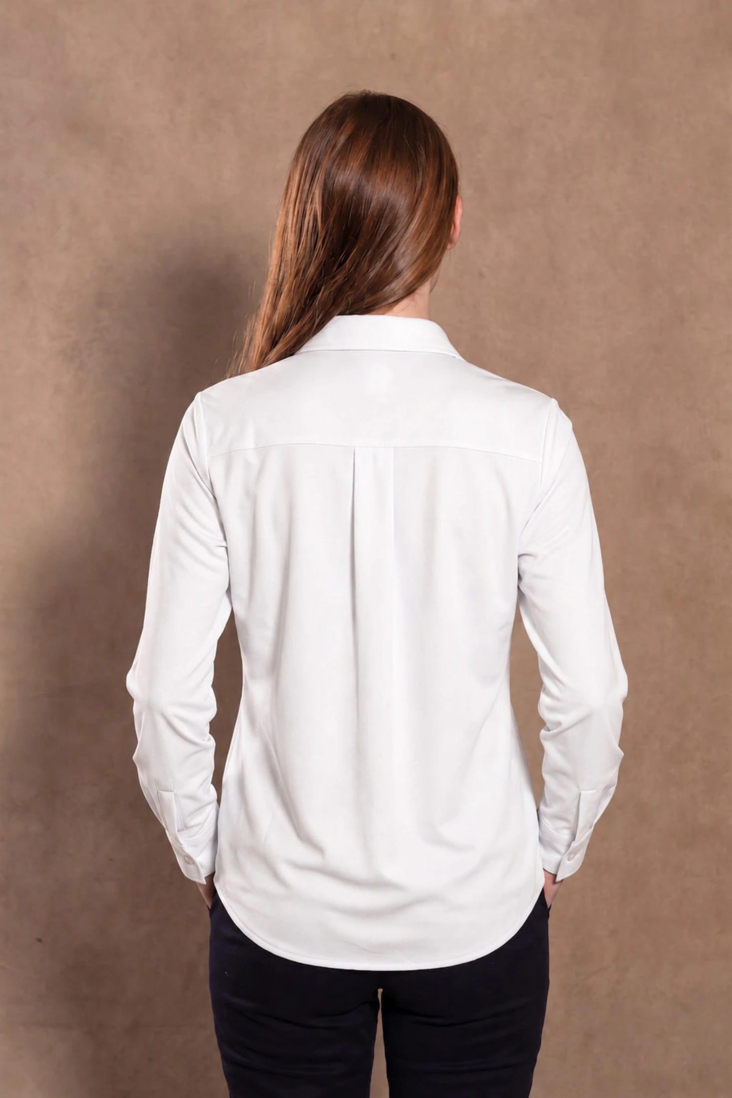 Camisa Perfromance Oxford De Mujer Blanco - imagen 4