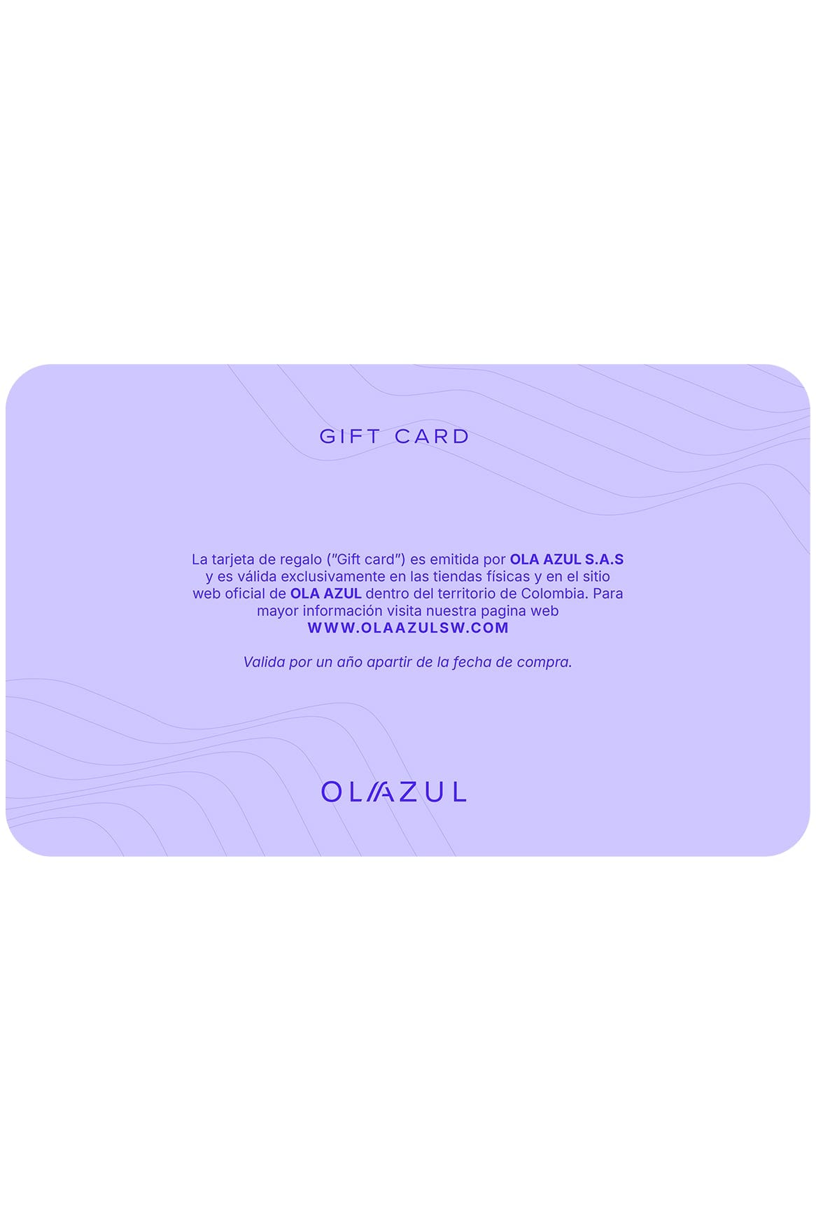 Gift Card Digital Ola Azul - imagen 2