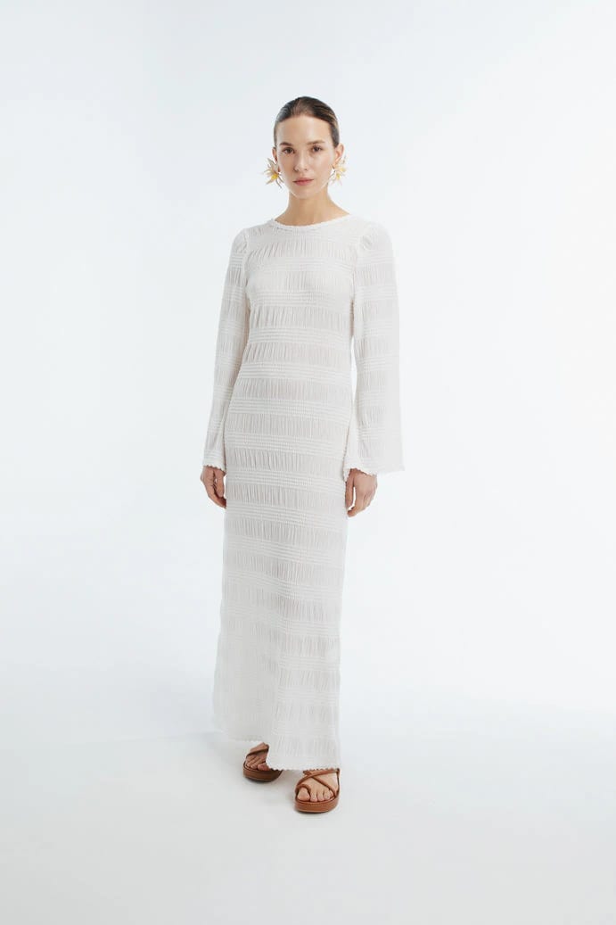 CABANA MAXI DRESS WHITE - imagen 1