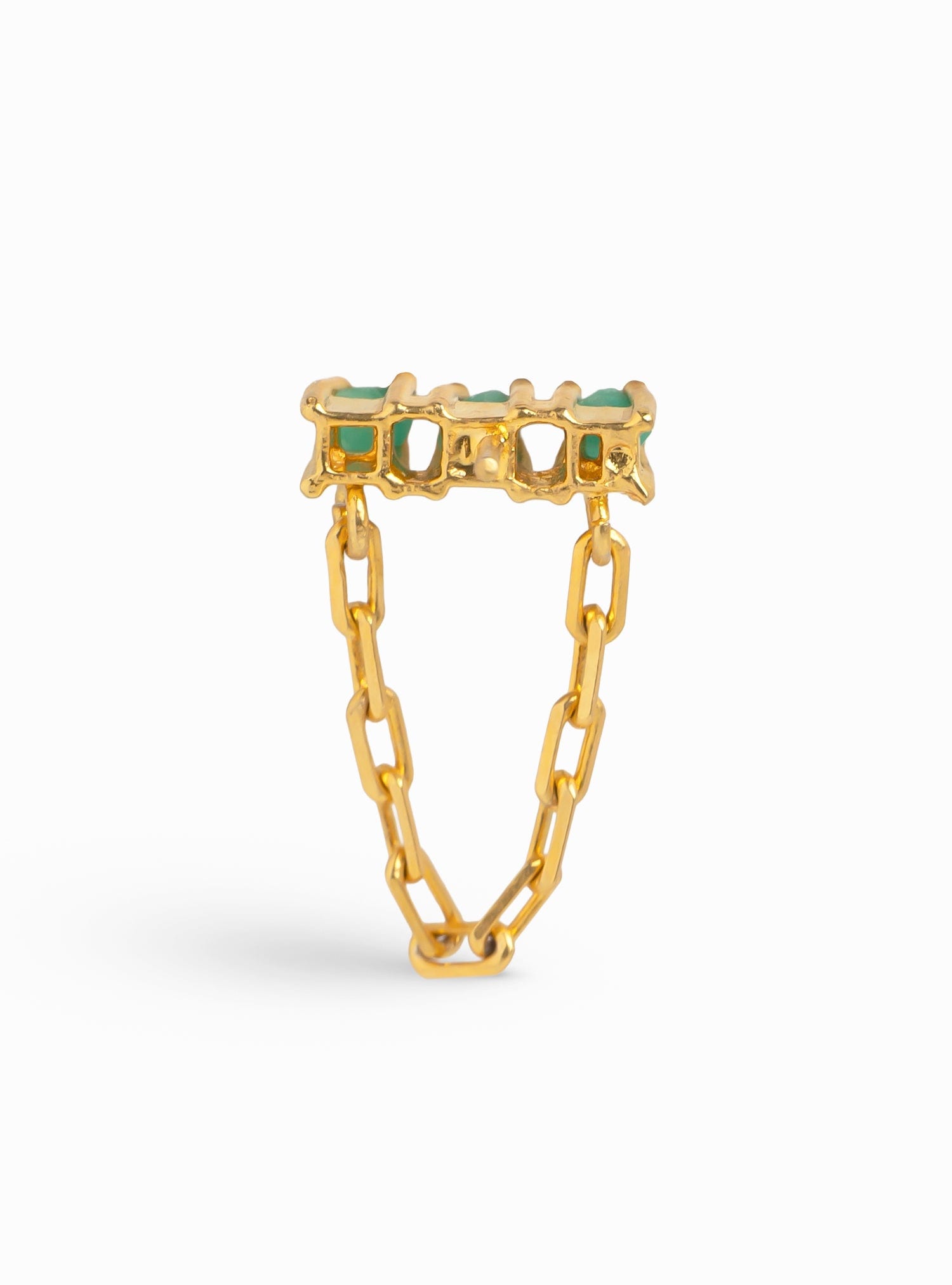 Arete Triple Tennis Chain Solitario - imagen 4