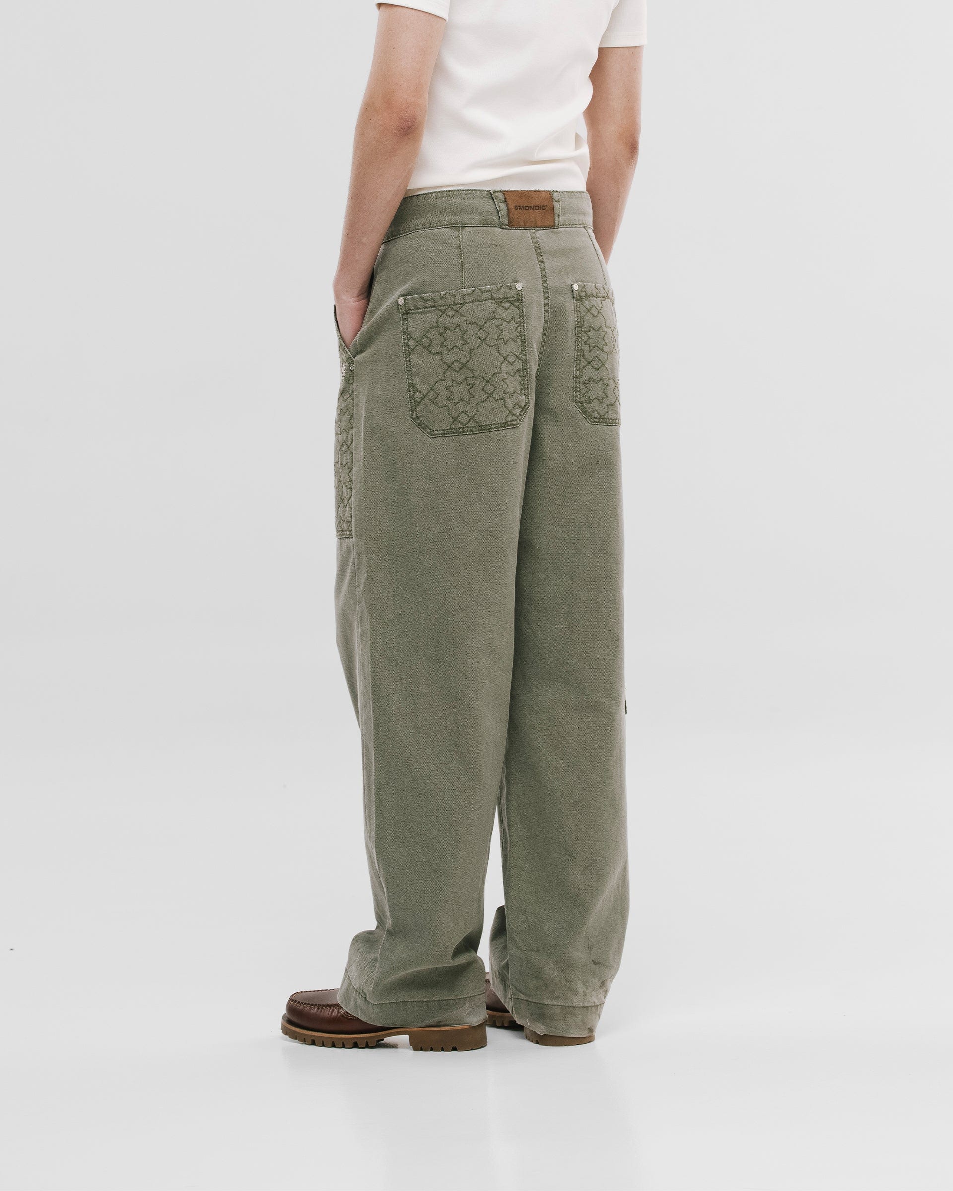 Wide Fit Chore Pants - Verde Oliva - imagen 4