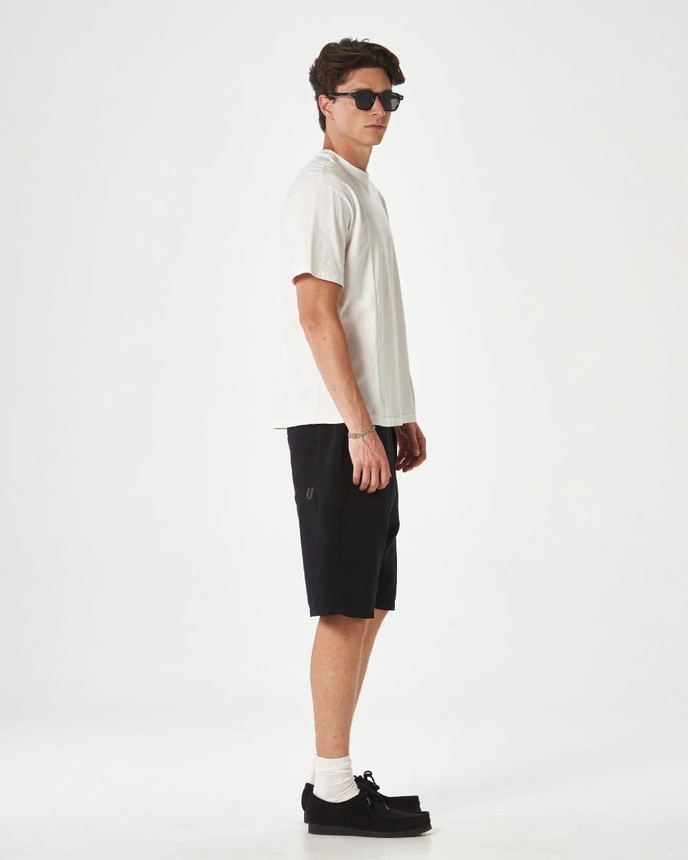 BLACK STATIONARY SHORTS - imagen 5
