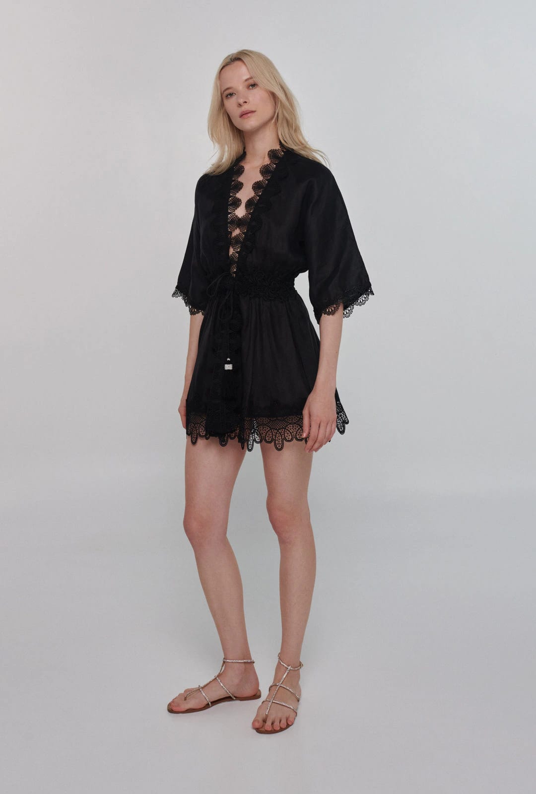 GABRIELLA KIMONO BLACK - imagen 1