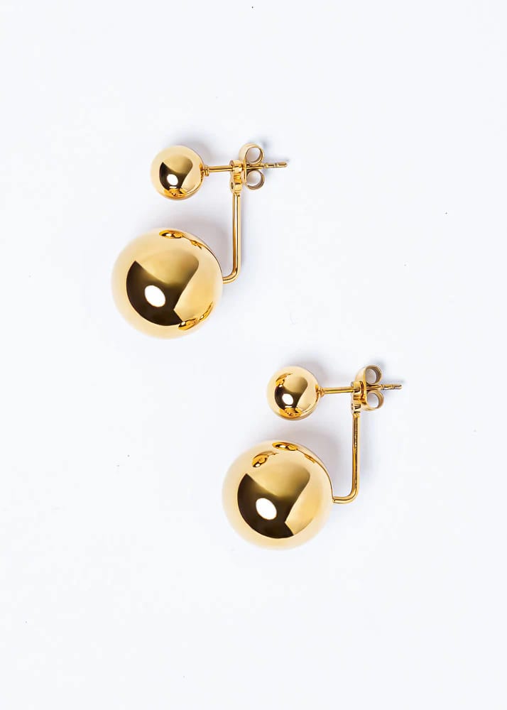 Aretes Maxi Saka Rosado - imagen 2