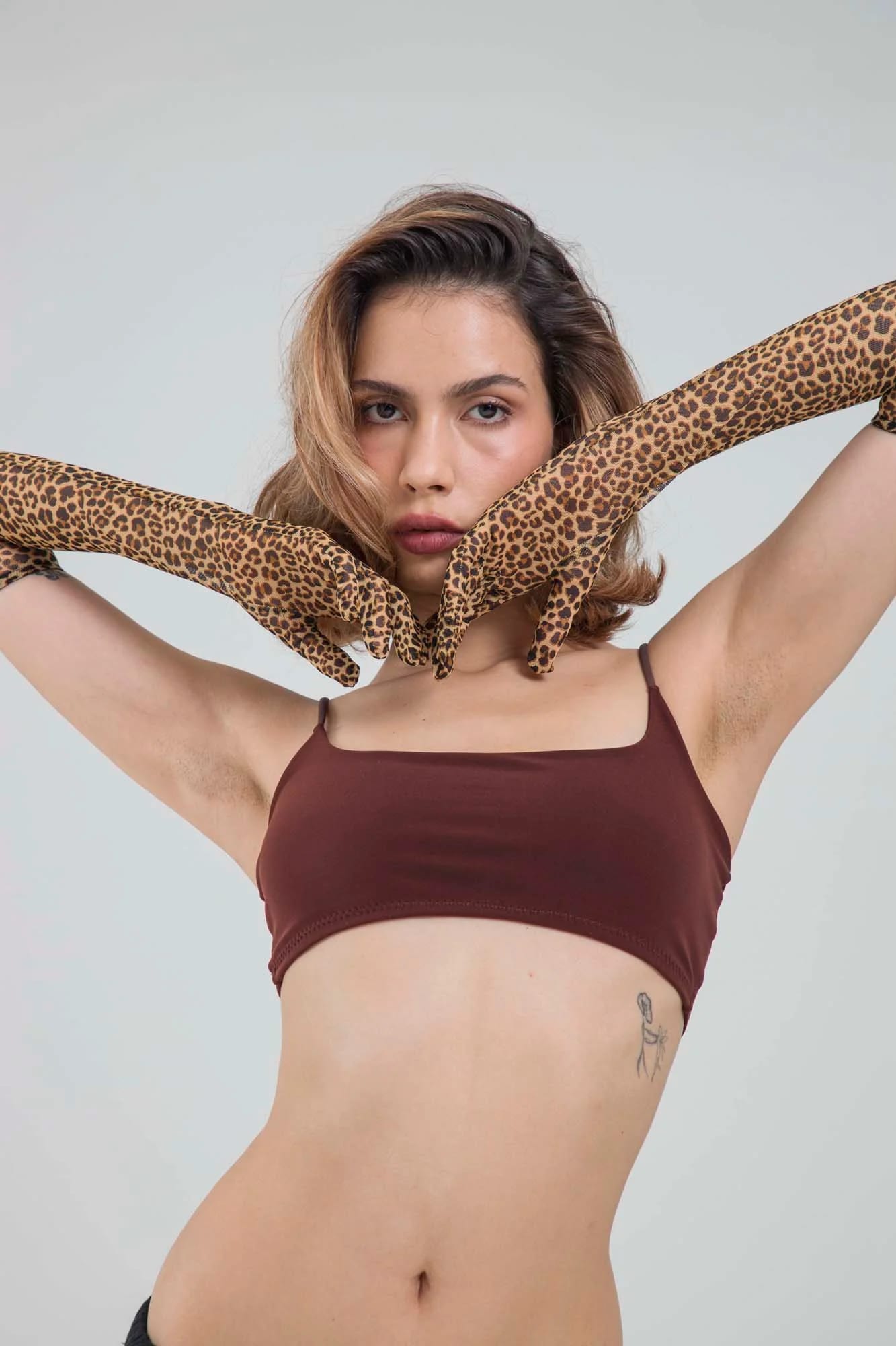 LEOPARD MESH GLOVES - imagen 9