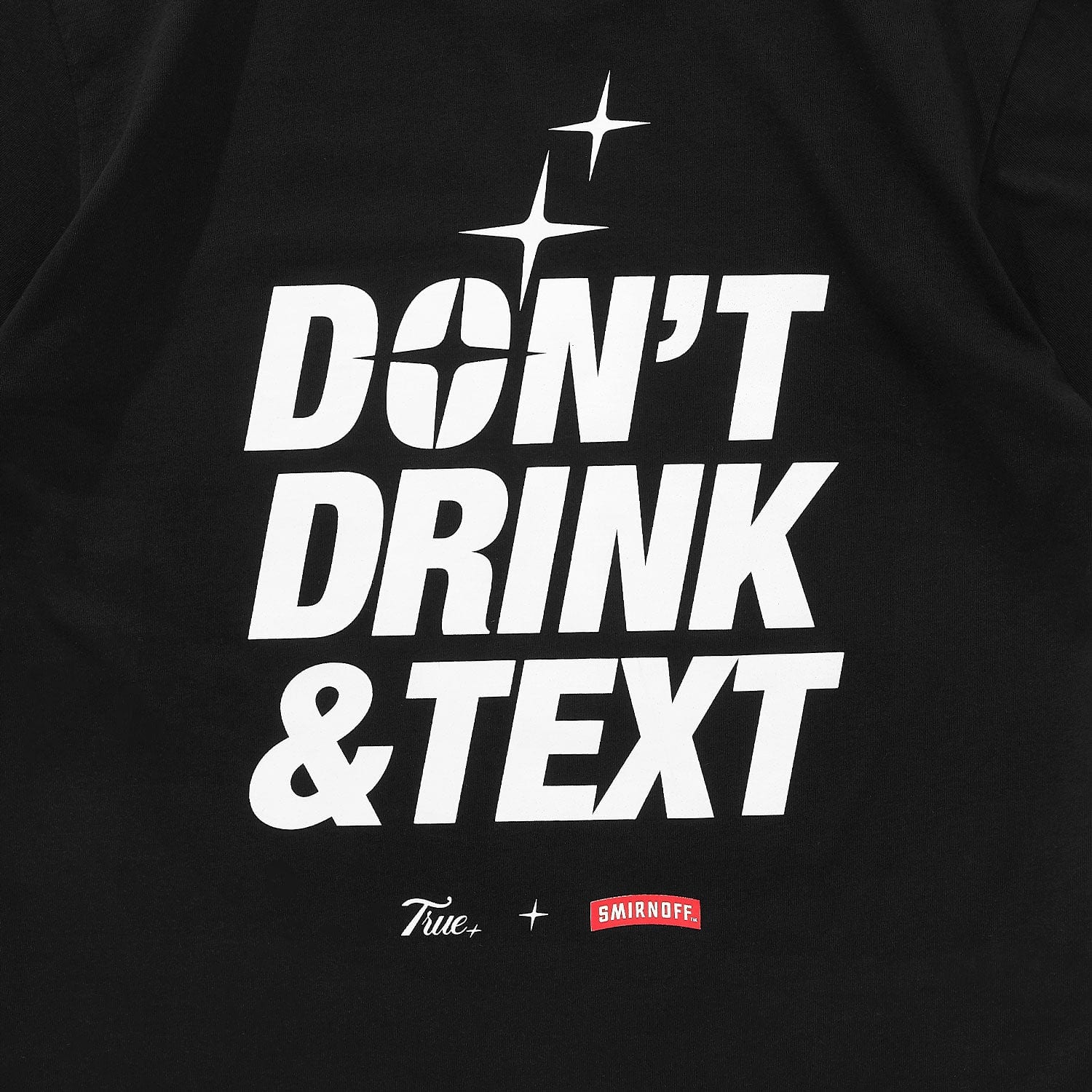 True X Smirnoff Text T-Shirt - Black - imagen 2