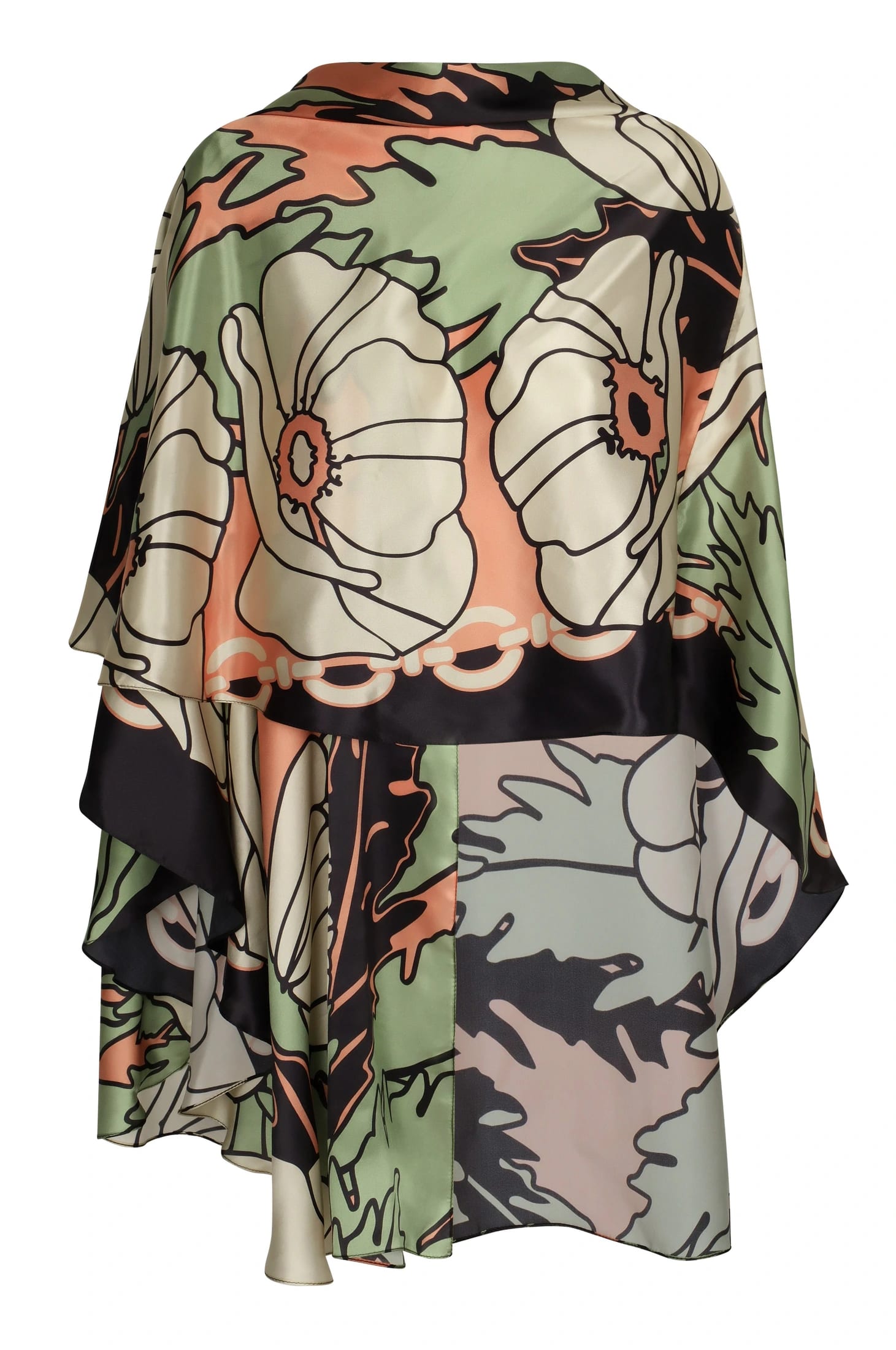 Costa Nova Satin Silk Cape / Sage Gladiolos - imagen 2