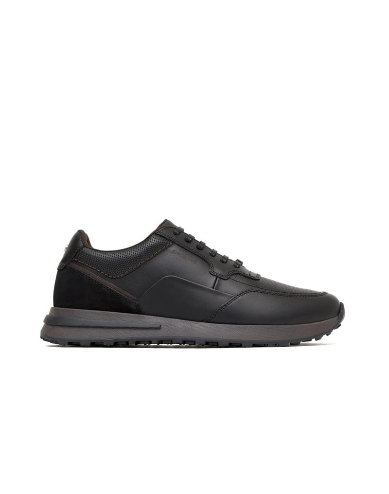 Zapato de cordon para hombre en cuero y textil REF HARL09 - imagen 1