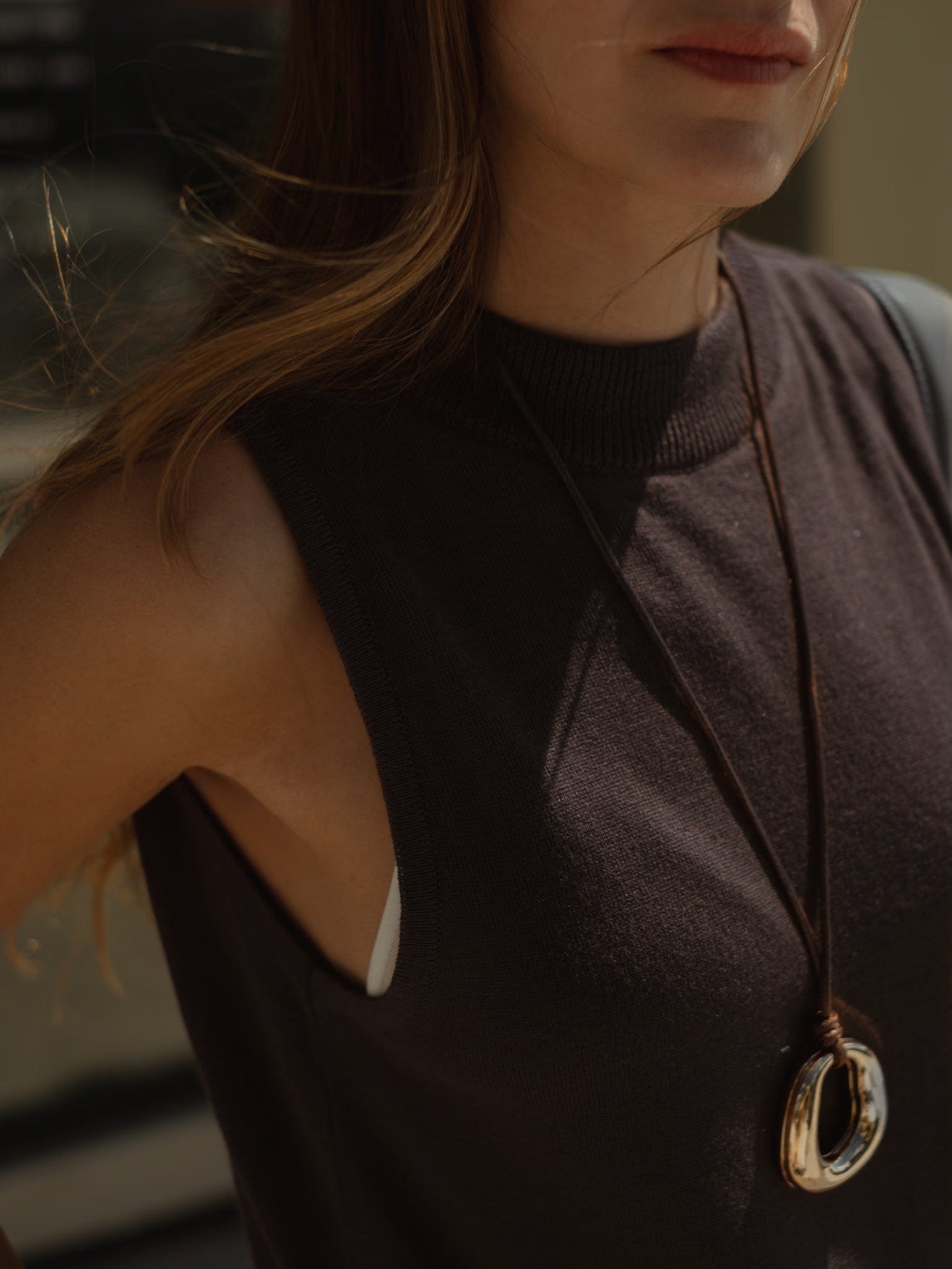 SOFT HIGH NECK - BROWN - imagen 5