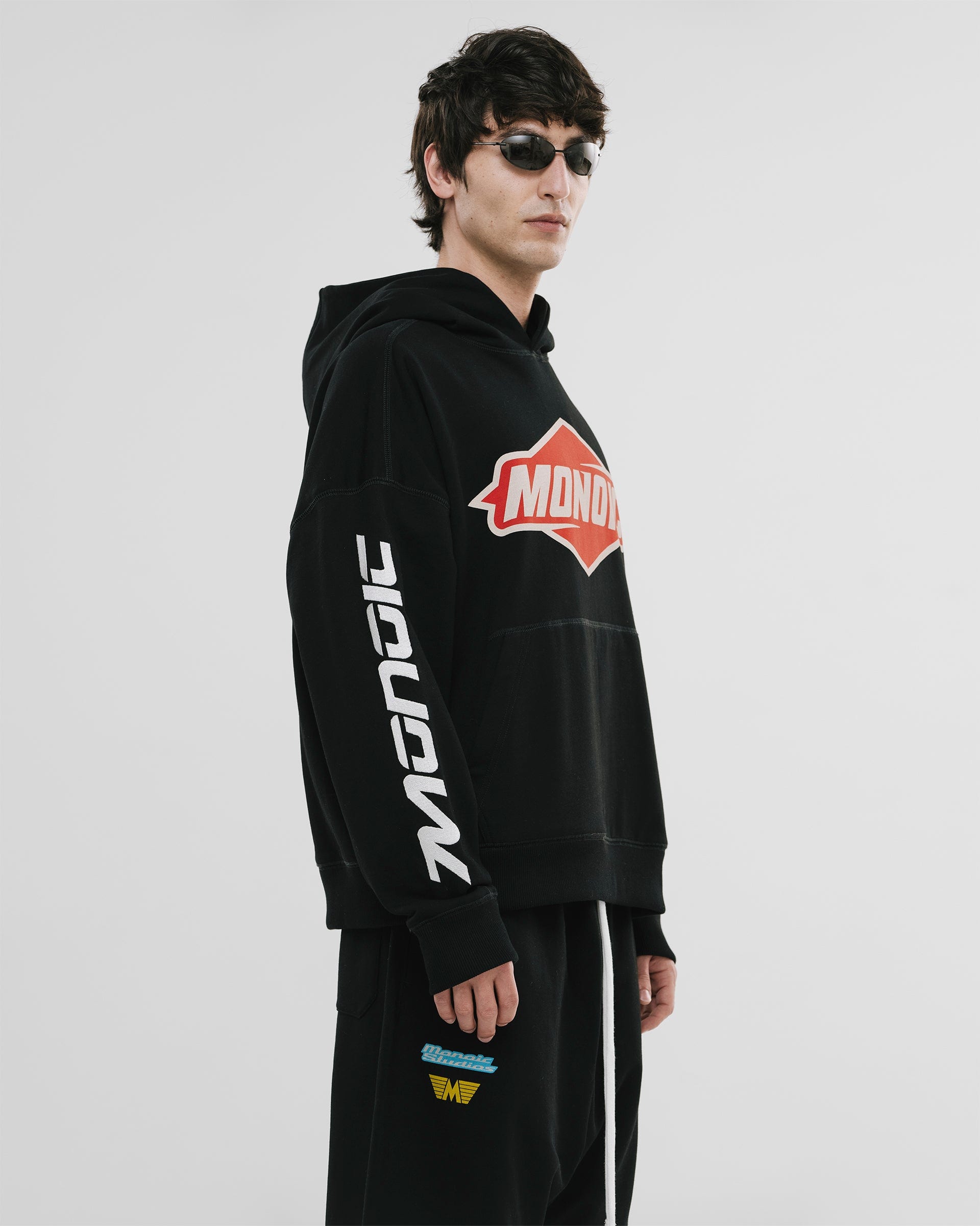 Hoodie Oversized Oil - Negro Oscuro - imagen 5