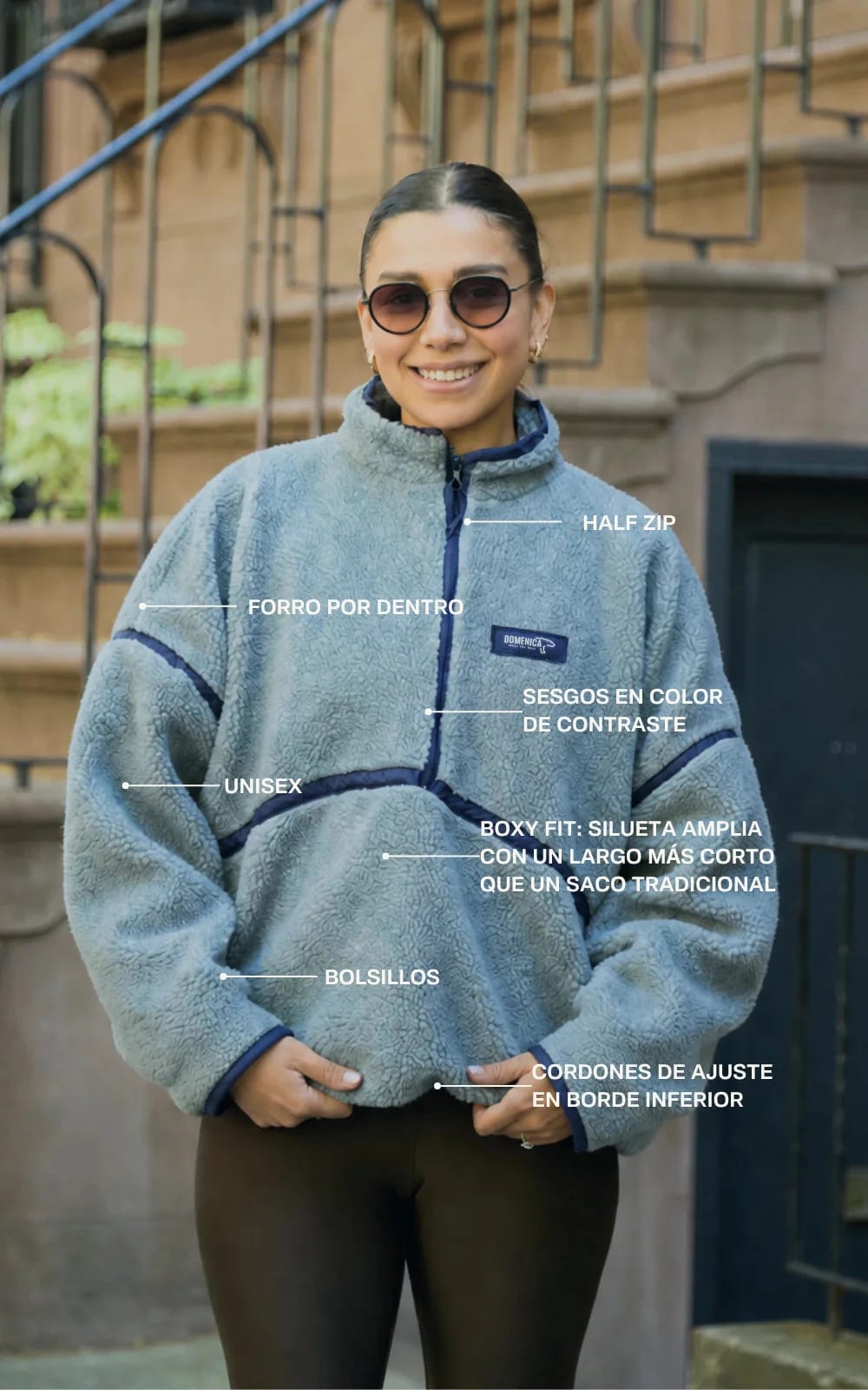 SACO OVEJERO BOXY CAFÉ - UNISEX - imagen 16