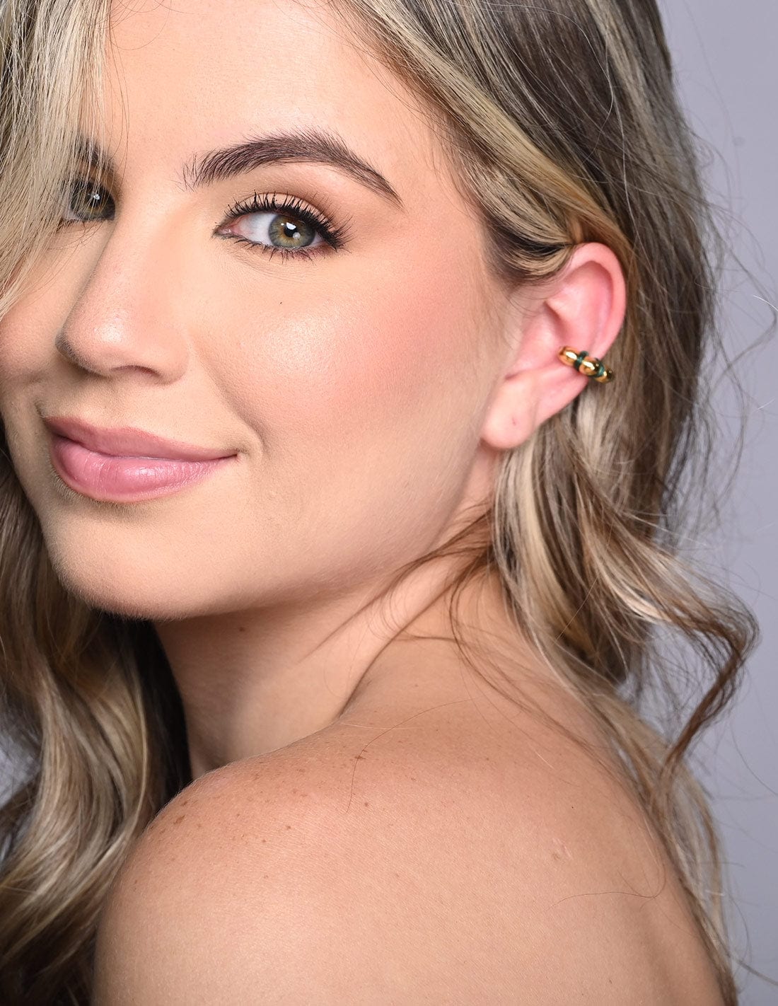 Ear Cuff Cloud Verde - imagen 2