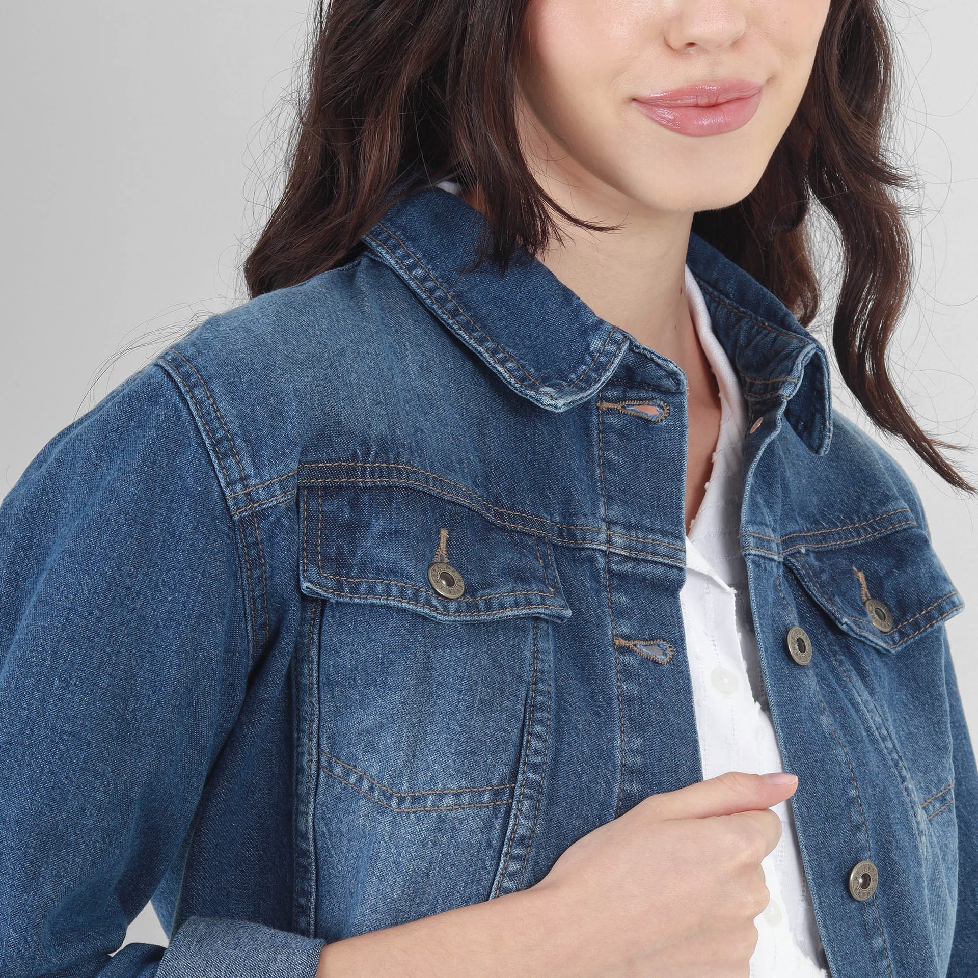 Chaqueta Denim Con Detalle - imagen 2