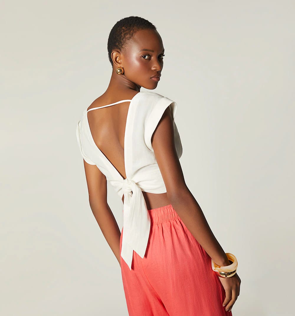 Blusa amarre en espalda - imagen 8