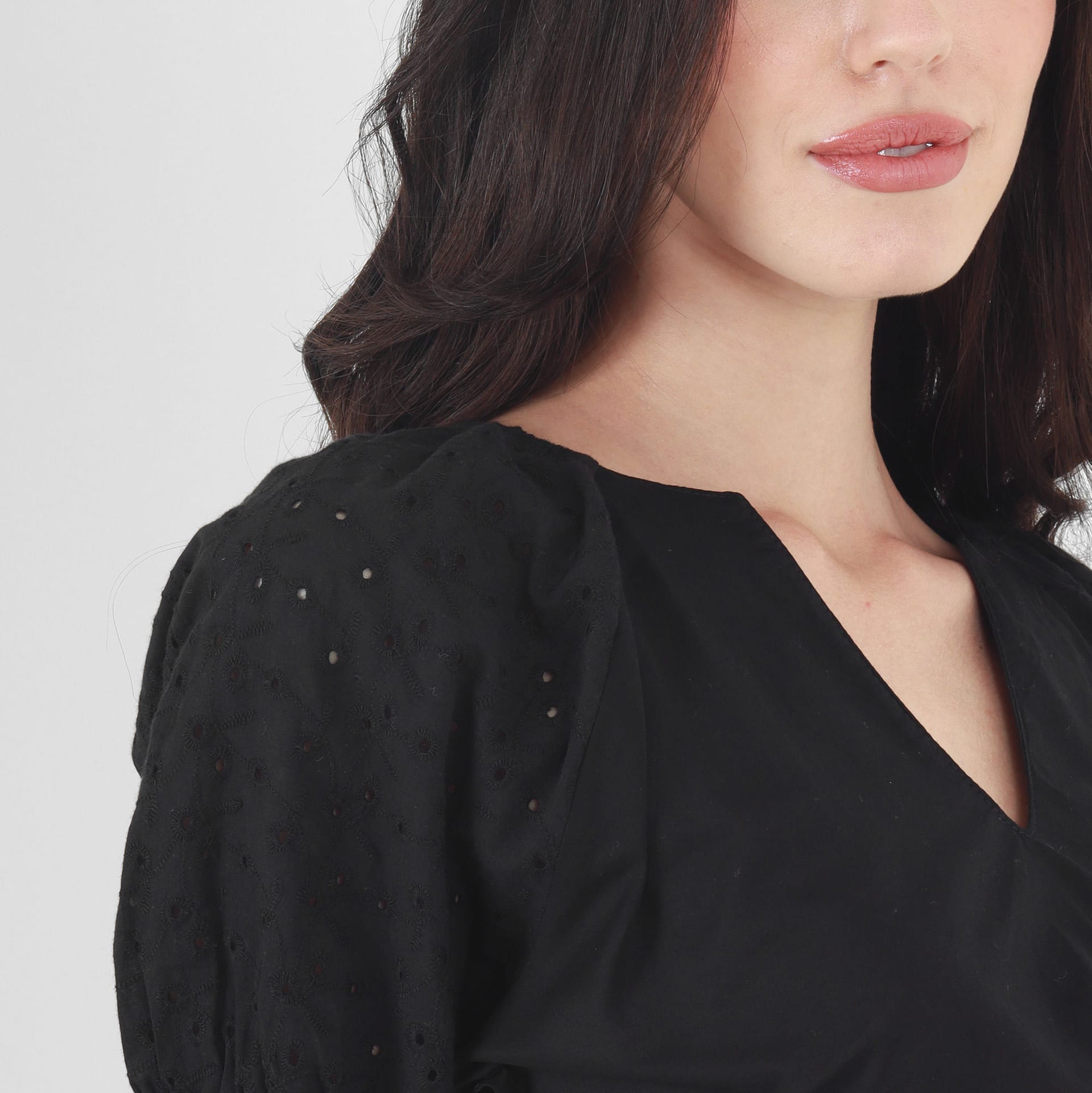 Blusa Cuello V Manga Corta - imagen 3