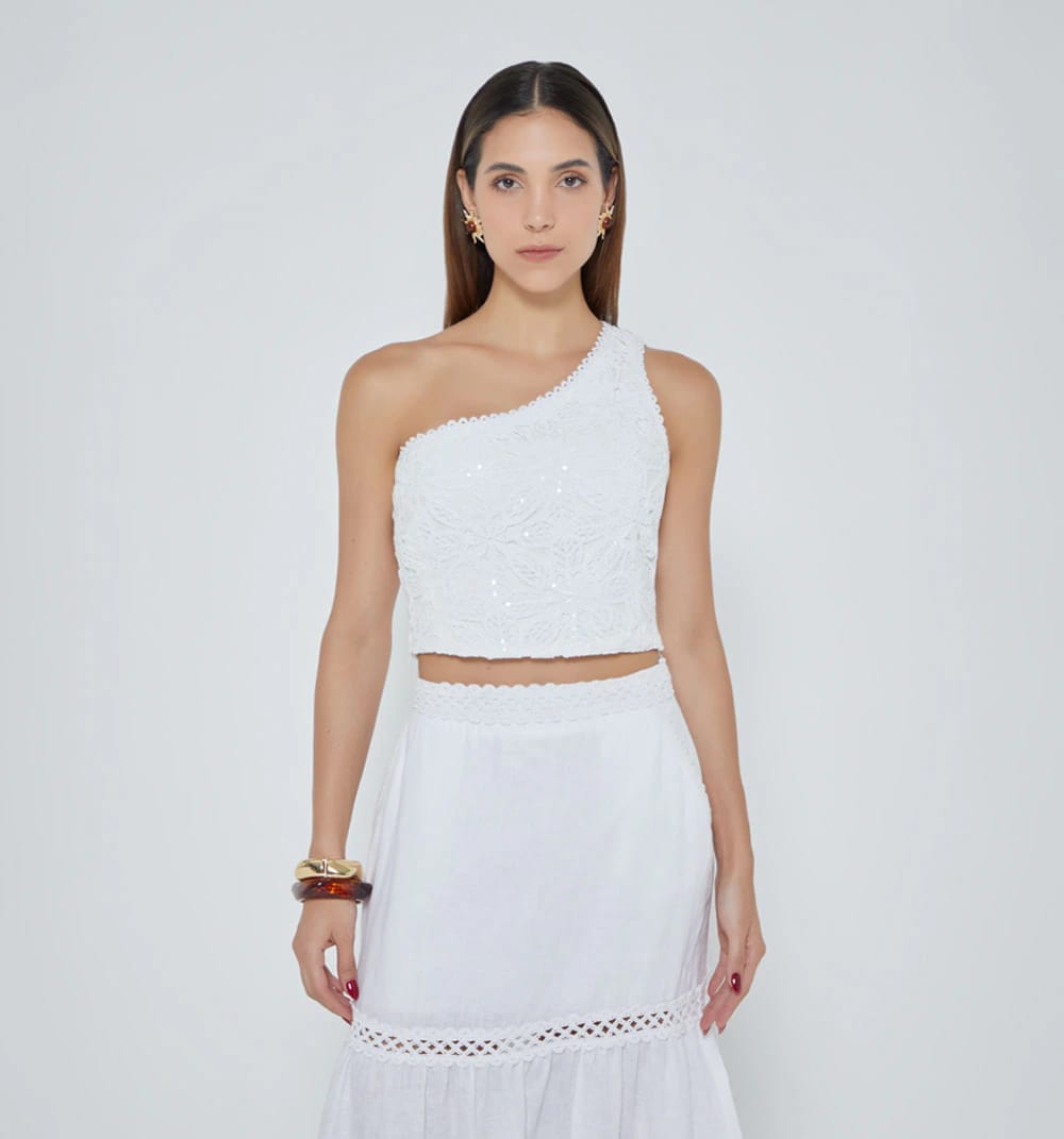Blusa un solo hombro - imagen 3