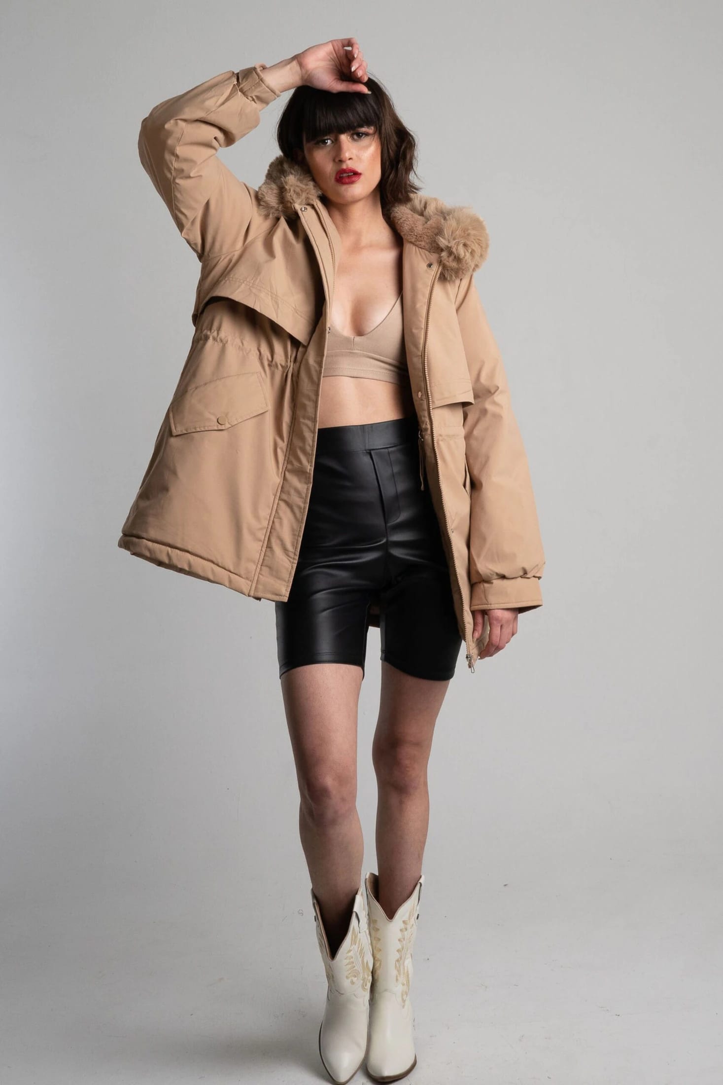 Chaqueta Parka Beige - imagen 1
