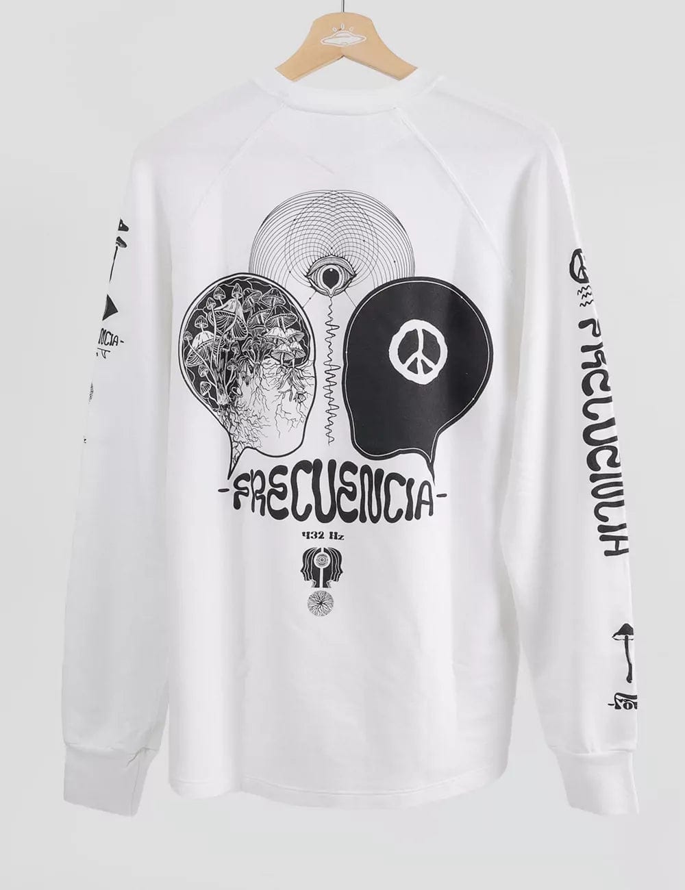 Camibuso Manga Ranglan Frecuencia crudo Unisex - imagen 9