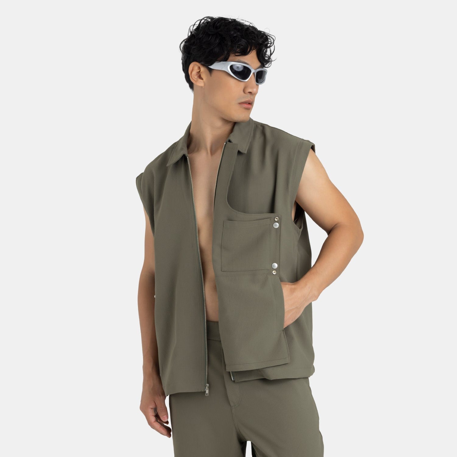 Convertible Utility Jacket Military Green - imagen 5