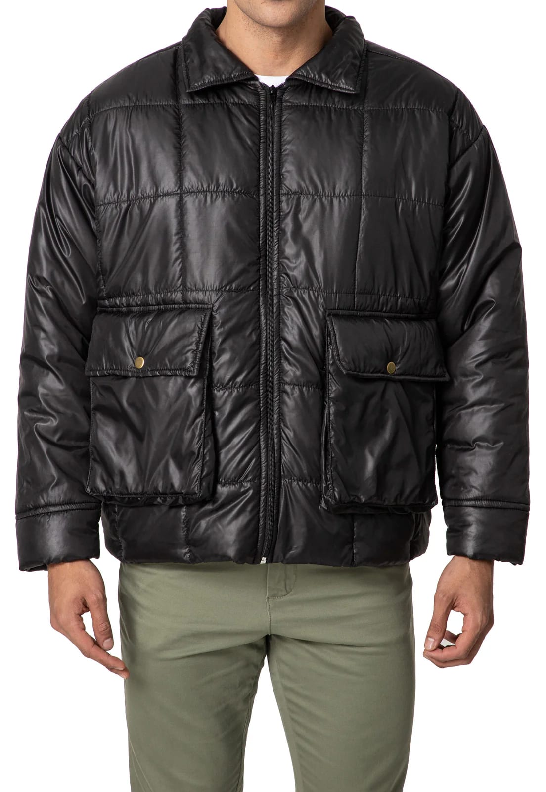 Chaqueta puffer negra - imagen 4