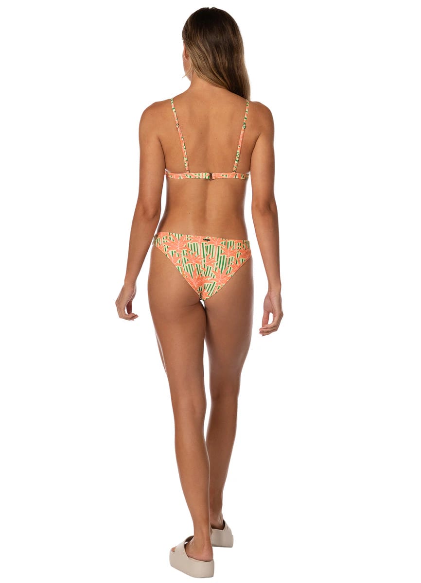Maaji Blooming Stripes Sahara Fixed Triangle Bikini Top - imagen 5