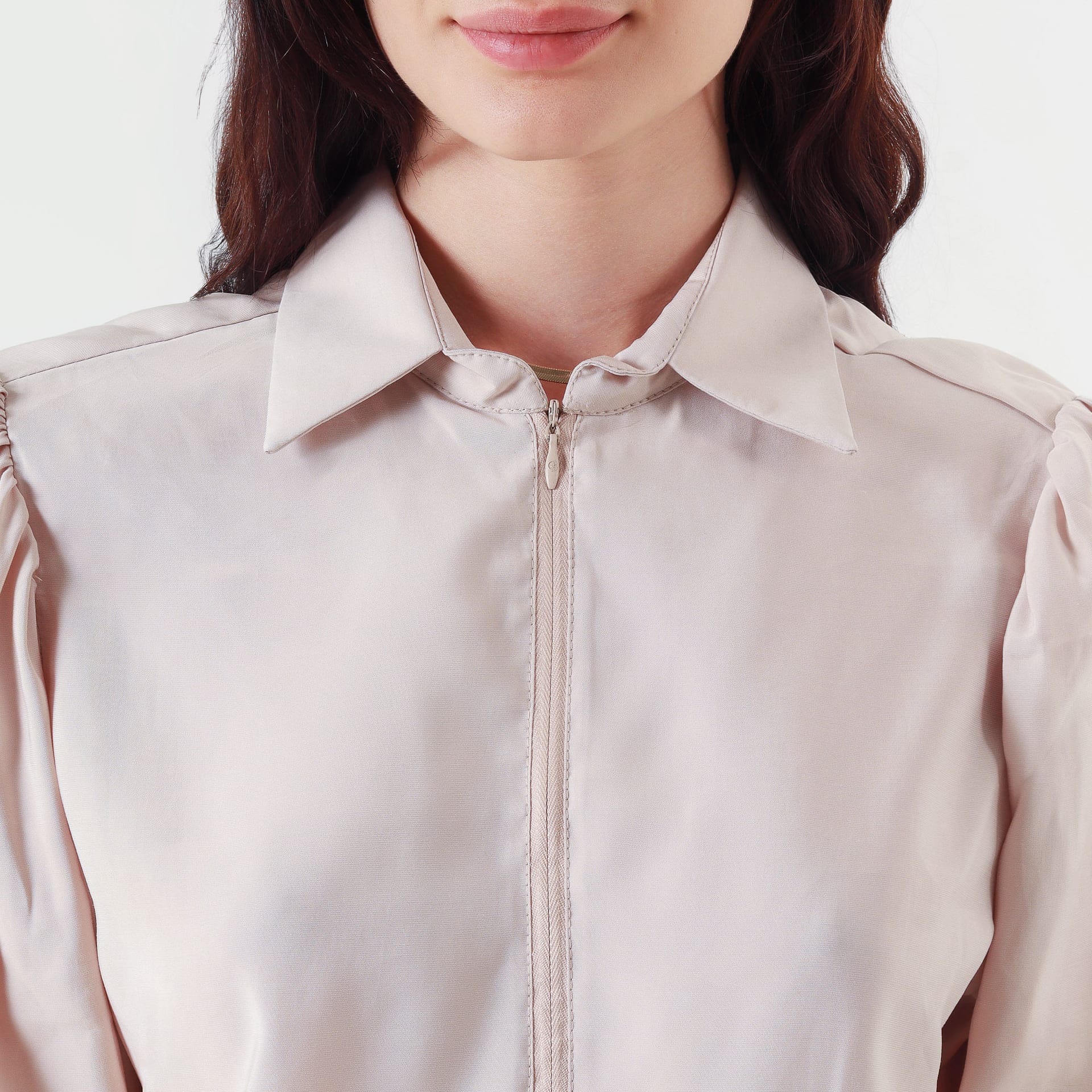 Blusa Cuello Camisero Manga Larga - imagen 6
