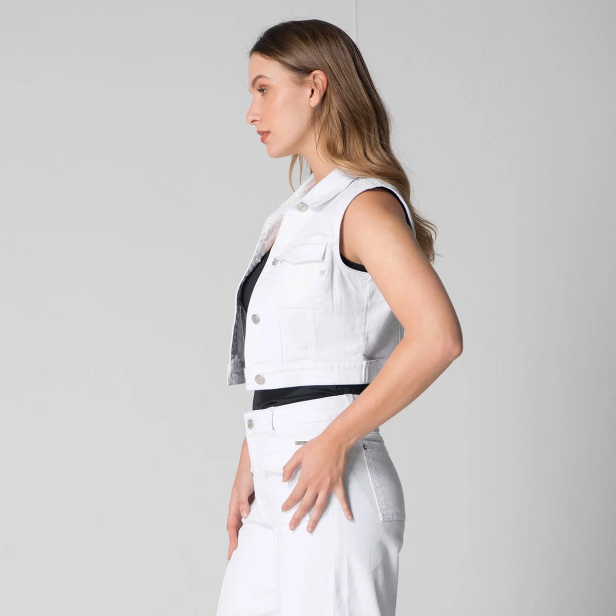 Chaleco Denim Slim Villana - imagen 3