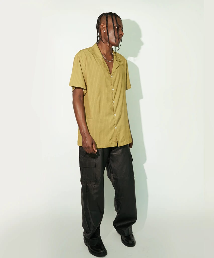 Camp Shirt in Green Pinstripe - imagen 2