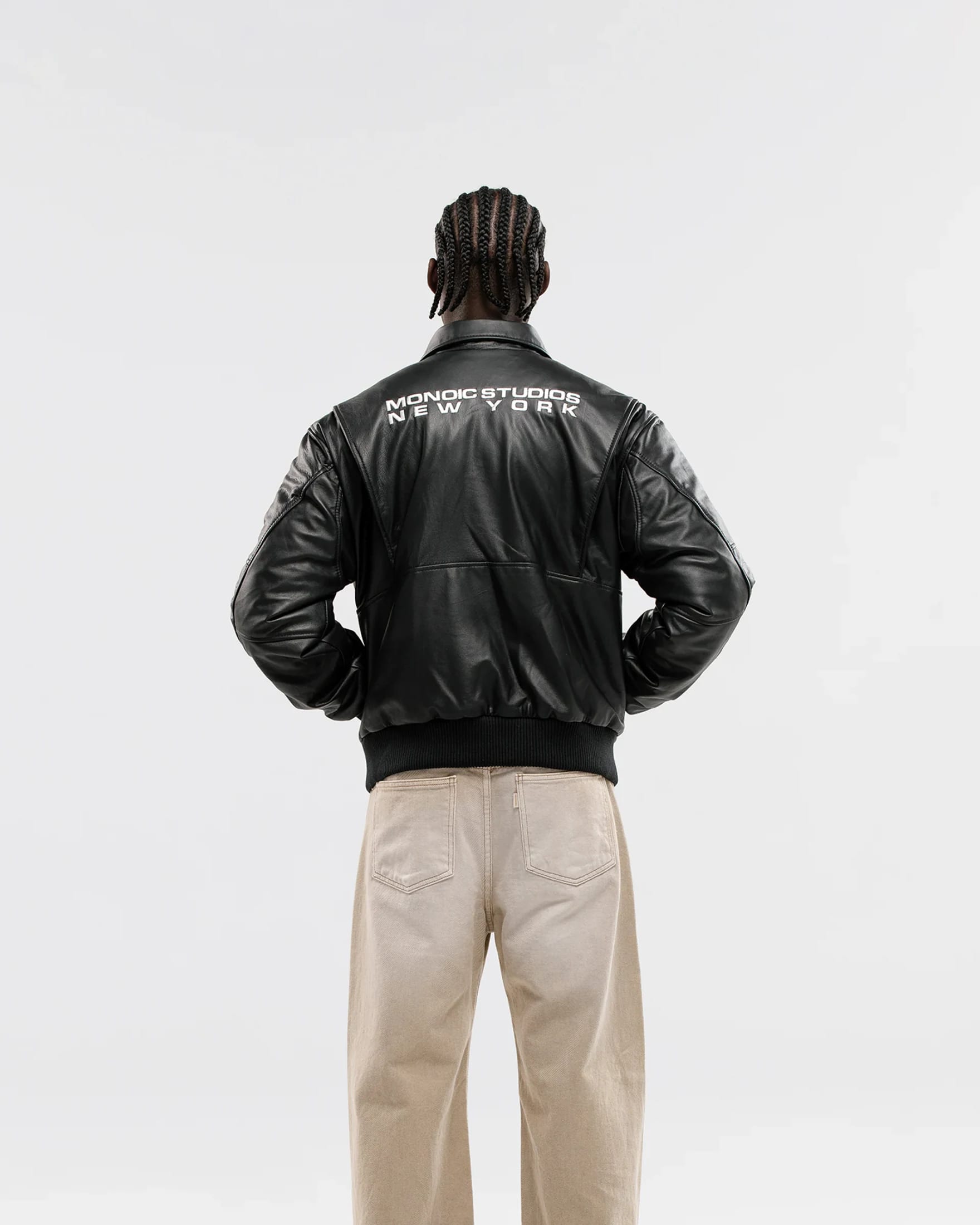 Edición Limitada | Chaqueta de Cuero Aviador - Negro - imagen 13