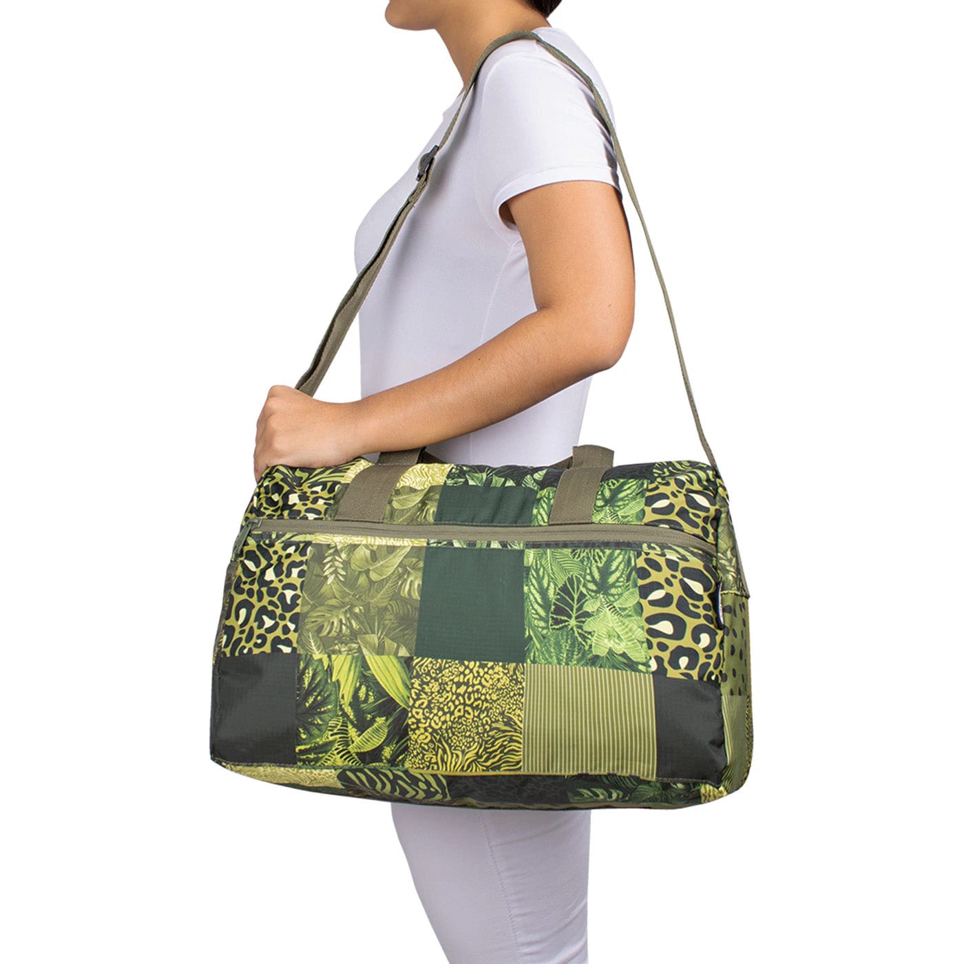 Maleta M ULTRA Plegable Estampado Green Citybags Multicolor - imagen 3