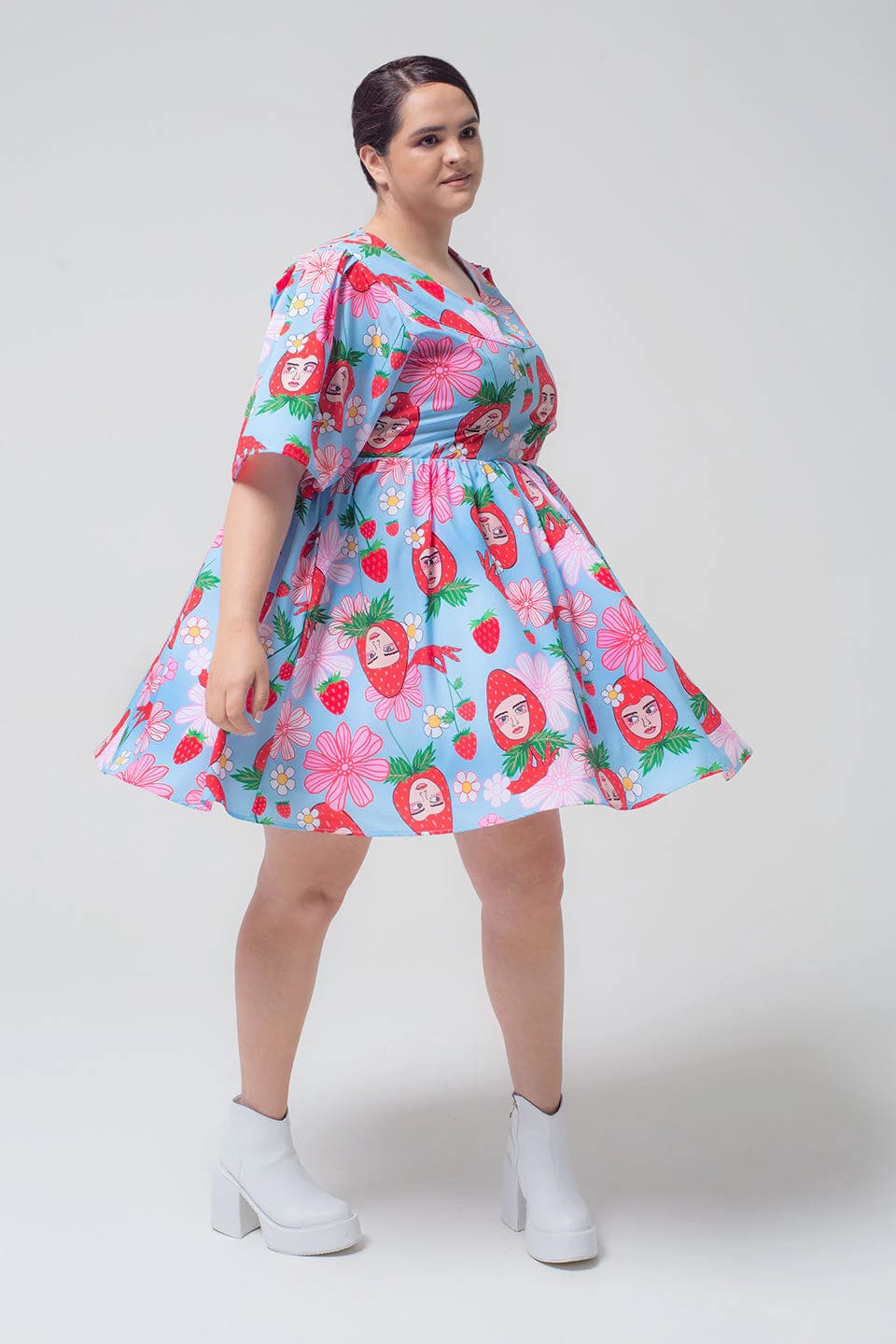 Vestido Cupcake / Ilustración Fresas con crema - imagen 3