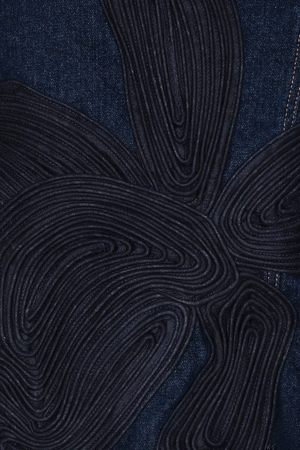 chaqueta cattleya azul indigo con bordado - imagen 3