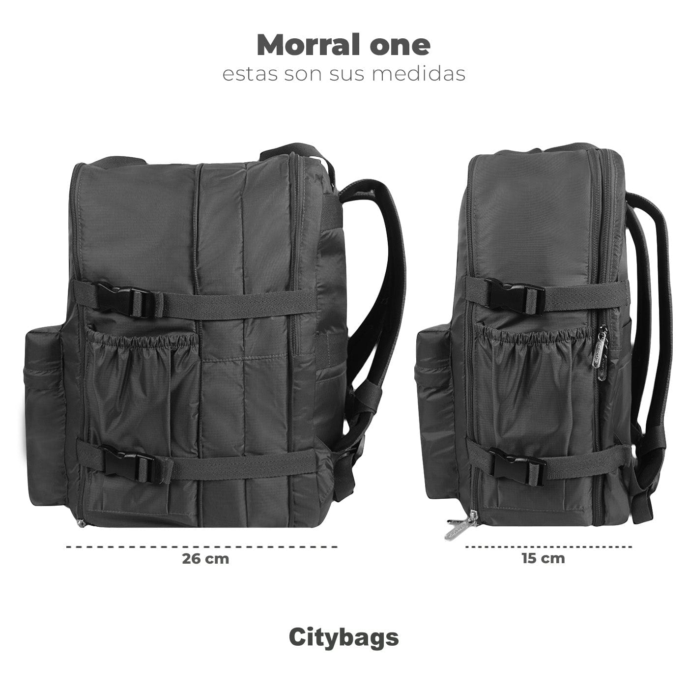 Morral One Citybags Light Rosado Pastel - imagen 10