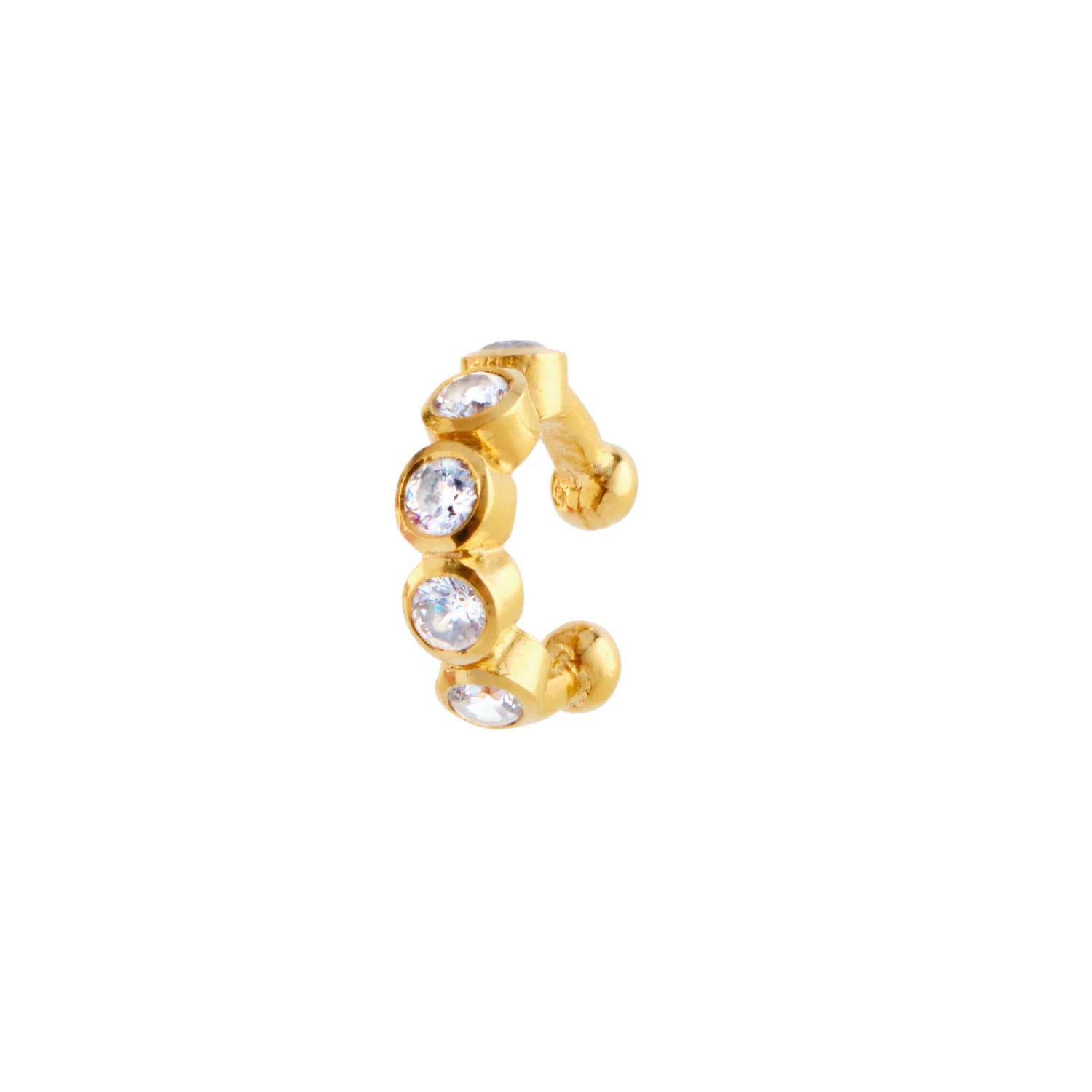 Ear Cuff Circones Blanco - imagen 4