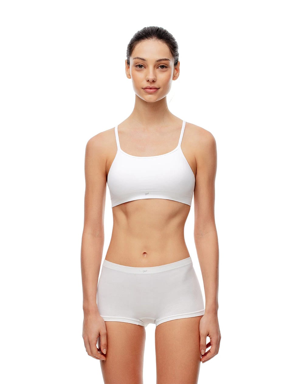 Panty cachetero seamless tiro medio blanco mujer - imagen 1