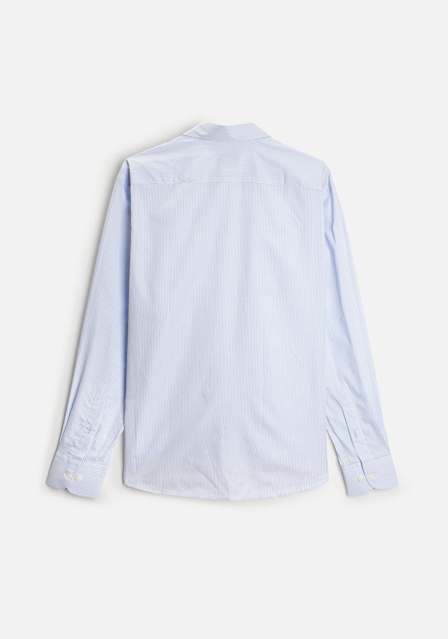 Camisa H CBD Cuadros Med L-Atn Azul Claro - imagen 4
